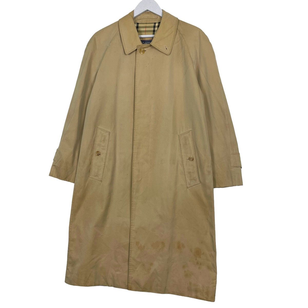 Burberry Prorsum × Vintage 💥VTG BURBERRYS PRORSUM NOVA CHECK TRENCH COAT Size US L / EU 52-54 / 3 - 3 Thumbnail