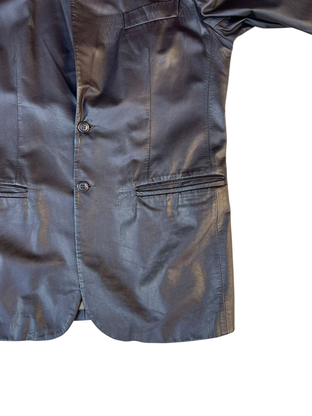 Calvin Klein Vintage CK Calvin Klein Italy Leather Coat Blazer Jacket Size US M / EU 48-50 / 2 - 11 Thumbnail
