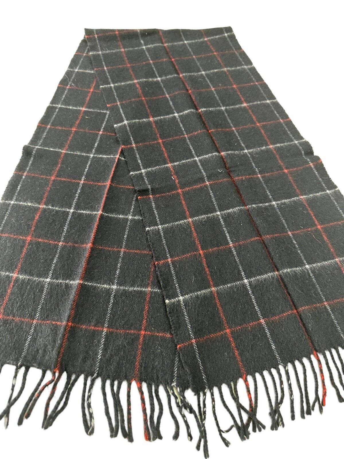 Burberry Burberrys Authentic Unisex Scarf Blue 100% Cashmere Size ONE SIZE - 3 Thumbnail
