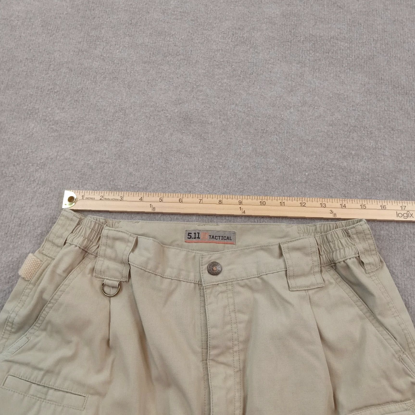 Vintage 5.11 Tactical Mens Beige Cargo Pants 30x27 Straight Leg Ripstop Size US 30 / EU 46 - 4 Thumbnail