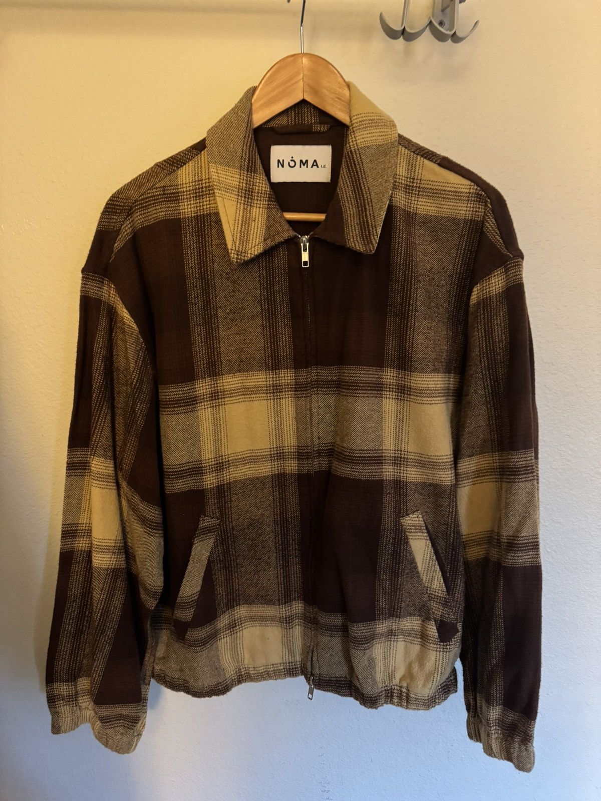NOMA t.d NOMA t.d check zip jacket size 3 brown Size US M / EU 48-50 / 2 - 1 Thumbnail