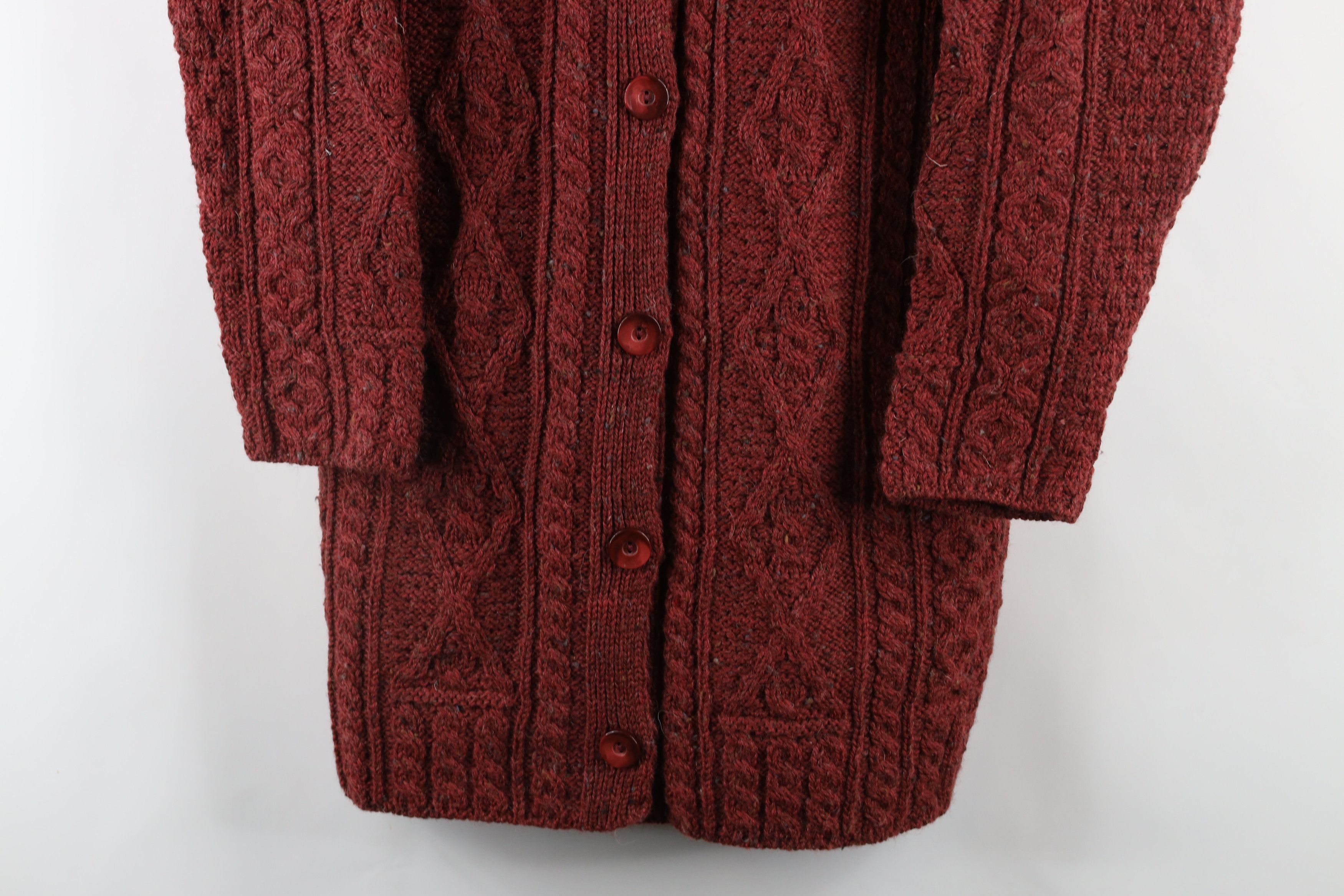 Vintage Vintage 90s Streetwear Fisherman Cable Knit Cardigan Sweater Size M / US 6-8 / IT 42-44 - 3 Thumbnail