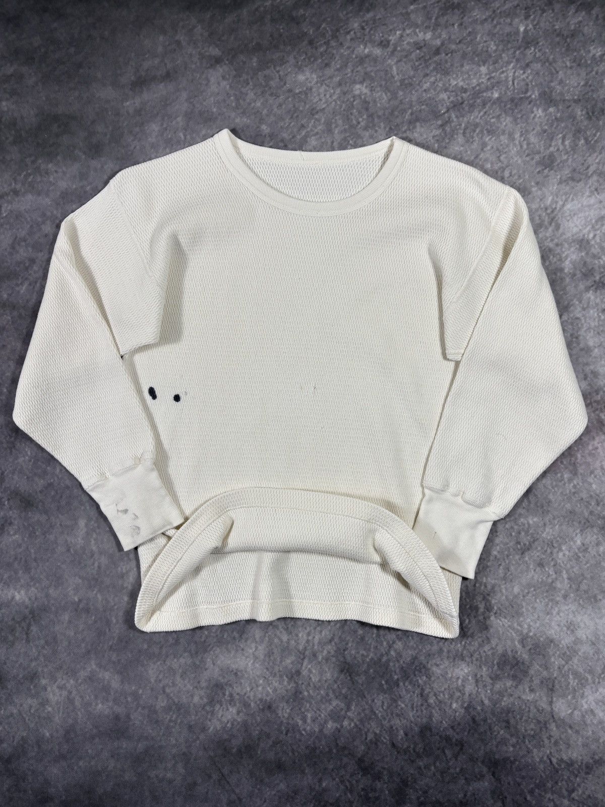 Vintage True Vintage Thermal Longsleeve Blank Raschel USA 1950s 60s Size US S / EU 44-46 / 1 - 2 Thumbnail