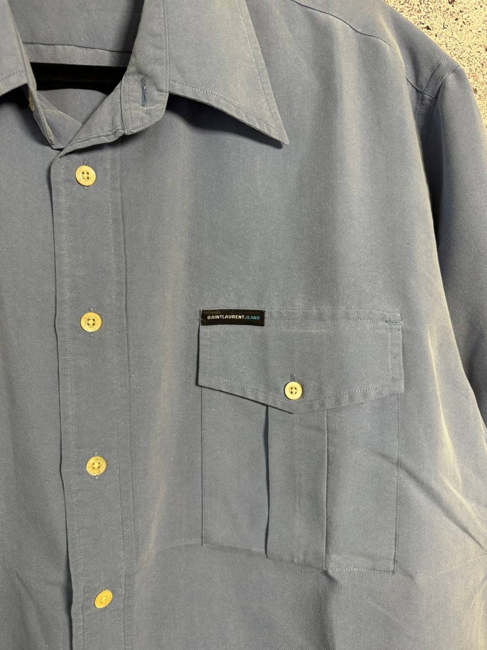 Designer × Saint Laurent Paris × Vintage Vintage Saint Laurent Paris Jeans Shirt XL size Size US XL / EU 56 / 4 - 10 Thumbnail