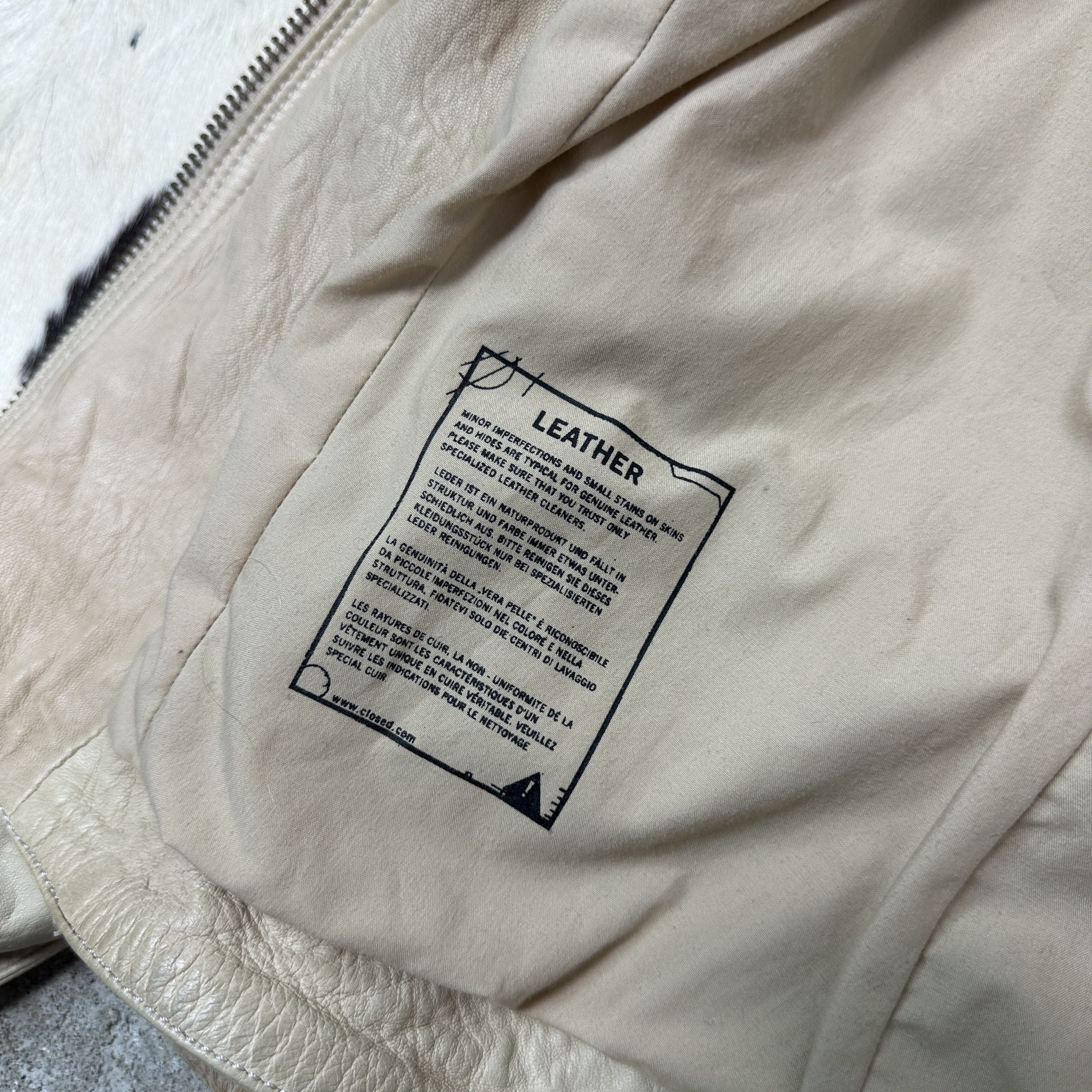 CLOSED Vintage Leather Closed by Marithe Francois Girbaud Jacket Size M / US 6-8 / IT 42-44 - 10 Thumbnail
