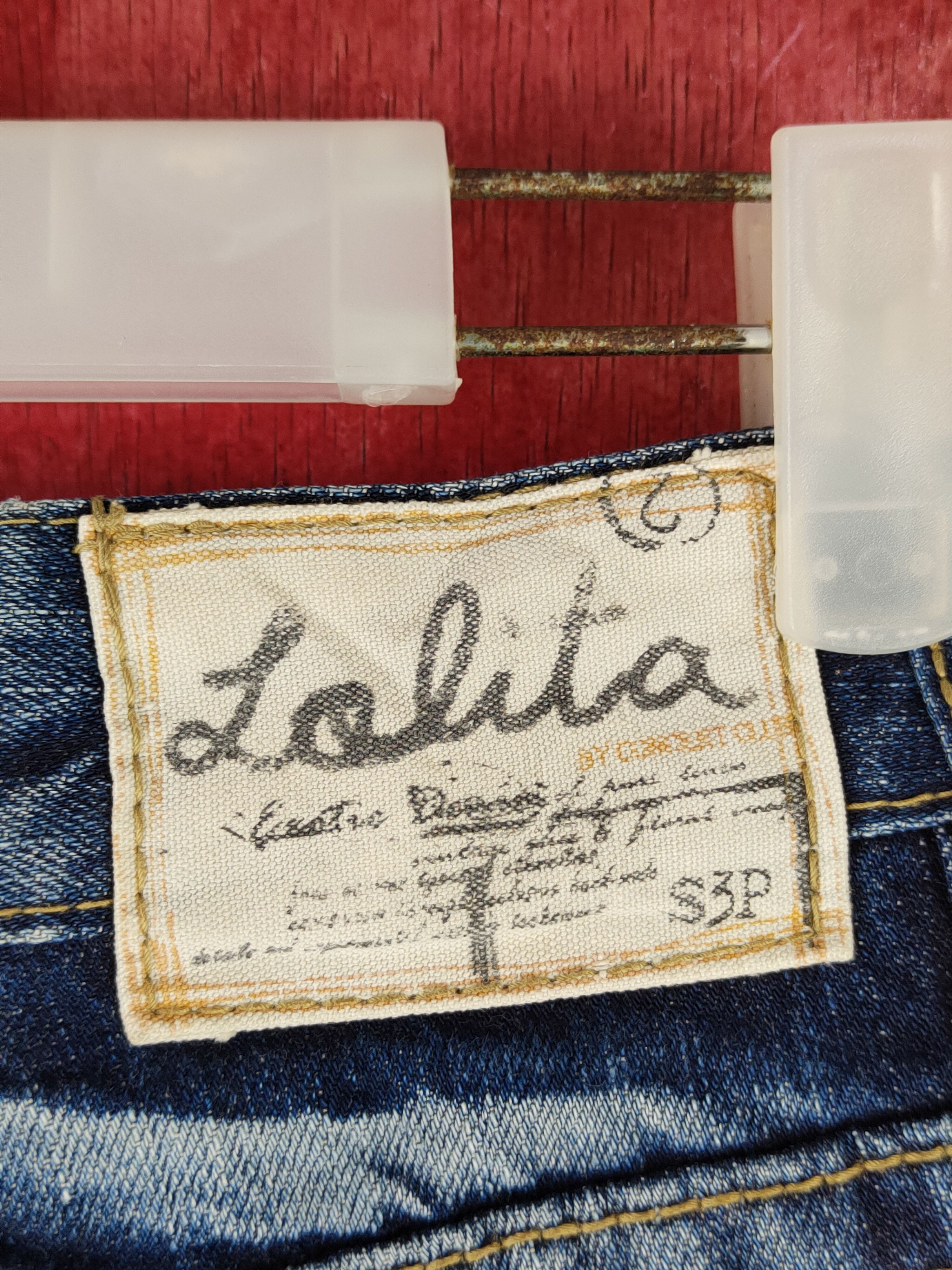 If Six Was Nine DL Lolita Distressed faded ripped Bootcut jeans Denim #S1539 Size 28" / US 6 / IT 42 - 6 Thumbnail