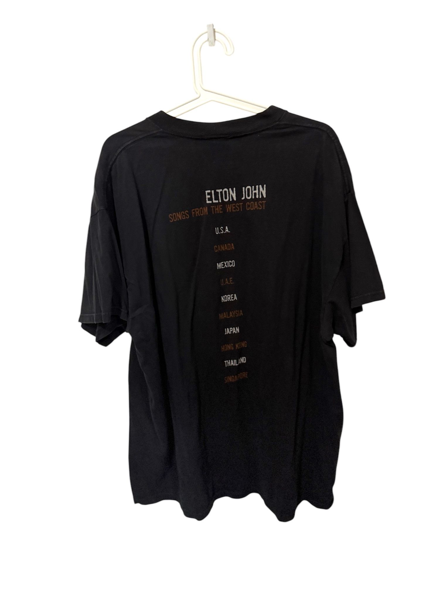 Band Tees × Vintage Vintage 2000s Elton John Songs from the West T Shirt Size US XL / EU 56 / 4 - 2 Thumbnail