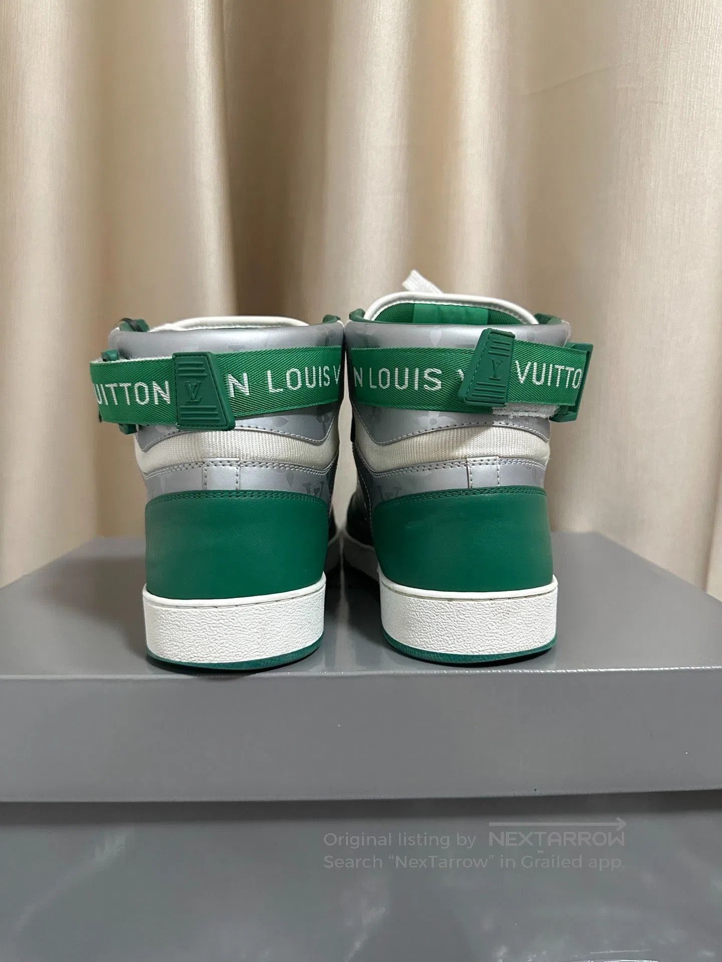 Louis Vuitton Louis Vuitton Rivoli Gray Green Sneakers. Size US 8 / EU 41 - 6 Thumbnail