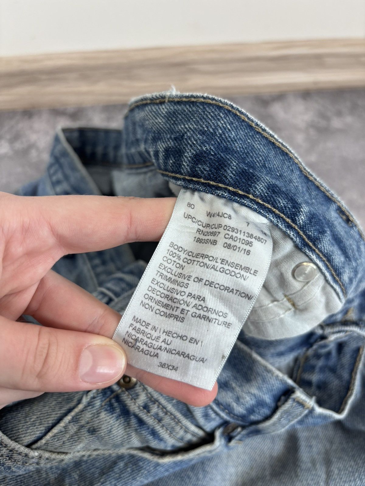 Dickies Vintage Dickies Faded Blue Carpenter Denim Jeans 1993SNB Size US 36 / EU 52 - 23 Thumbnail