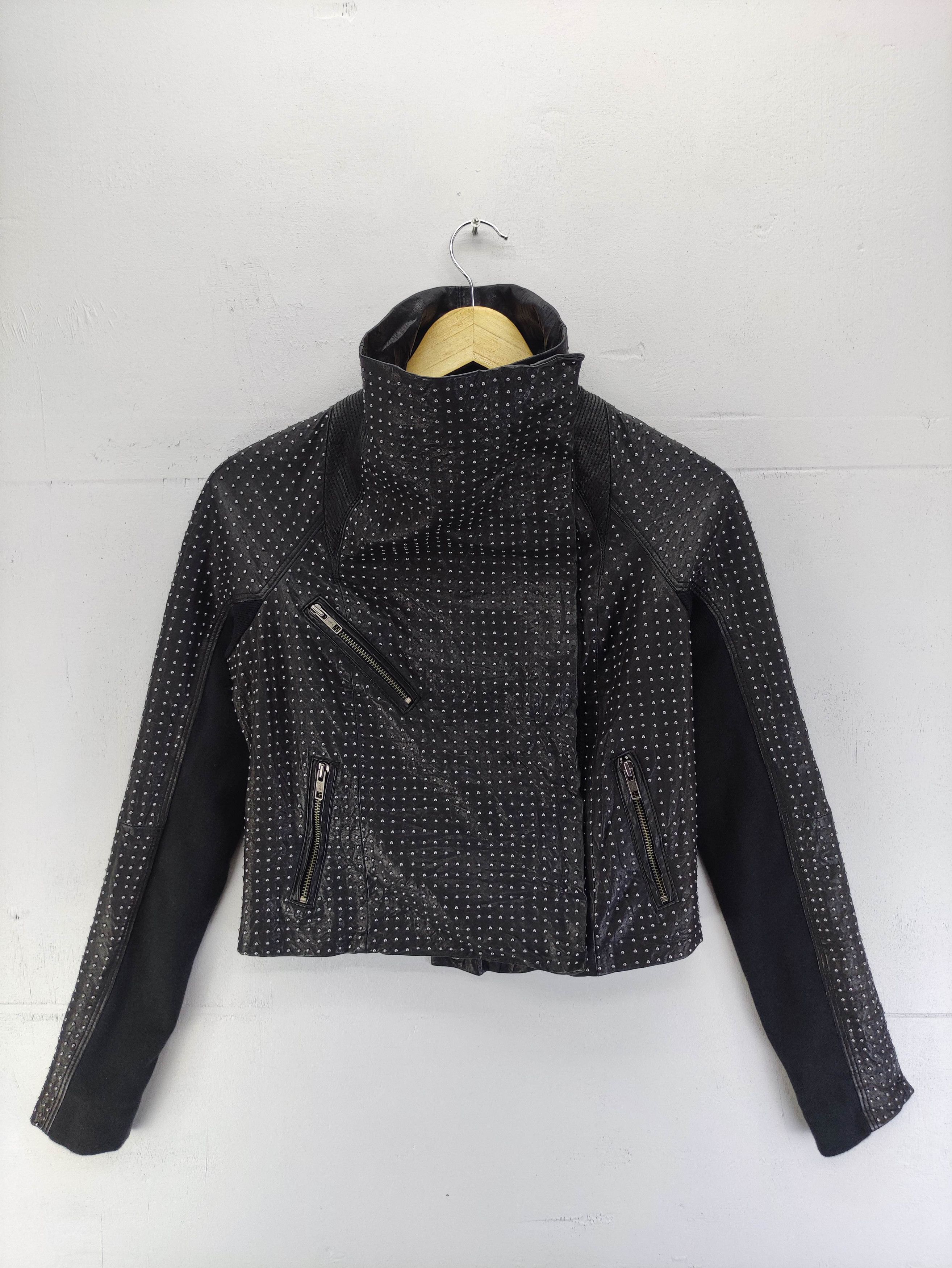 Yigal Azrouel Vintage Yigal Azrouel Leather Jacket Zipper Punk Style Size XXS / US 00 / IT 34 - 1 Thumbnail