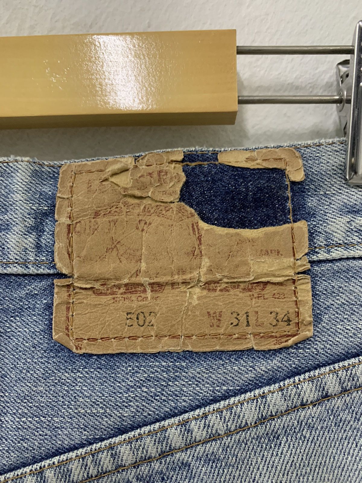 Levi's × Self Edge × Vintage Vintage Levis Big E 502 Made In Japan Distressed Denim Size US 28 / EU 44 - 5 Thumbnail
