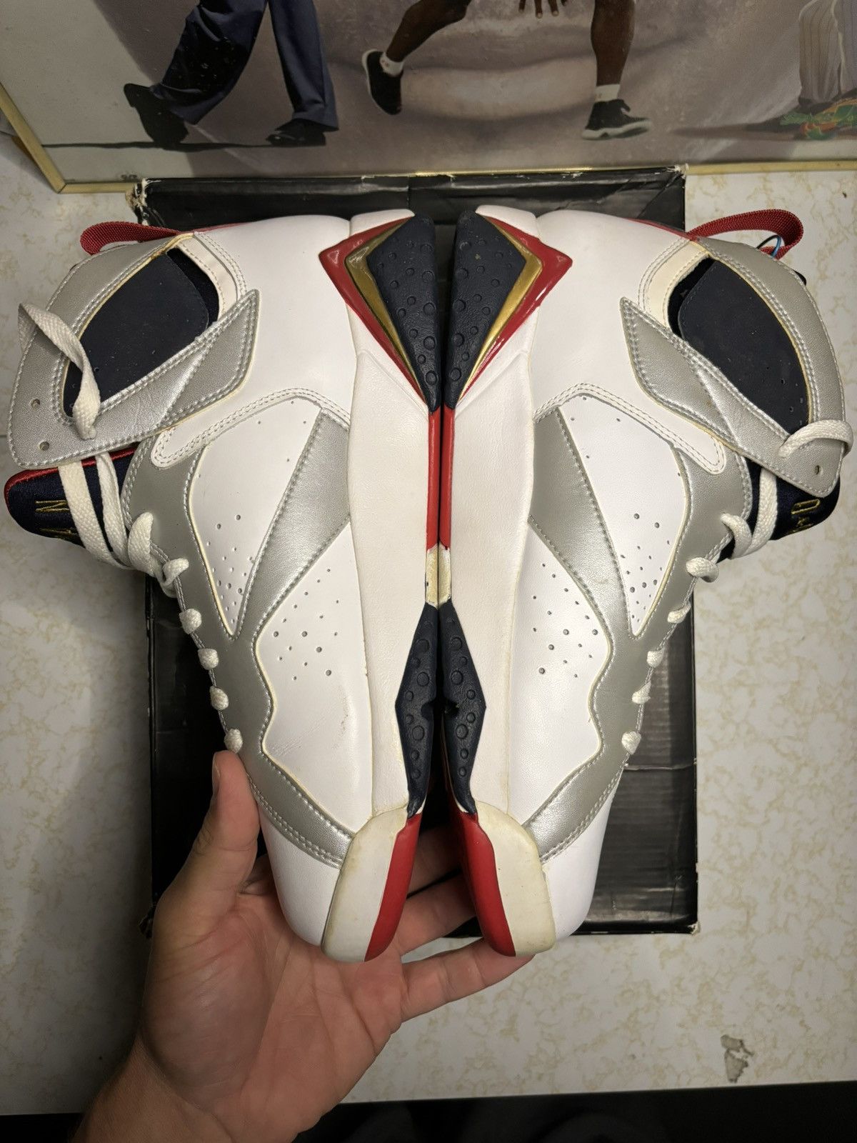Jordan Brand Air Jordan 7 Retro 2012 Olympic 2012 Size US 10 / EU 43 - 3 Thumbnail