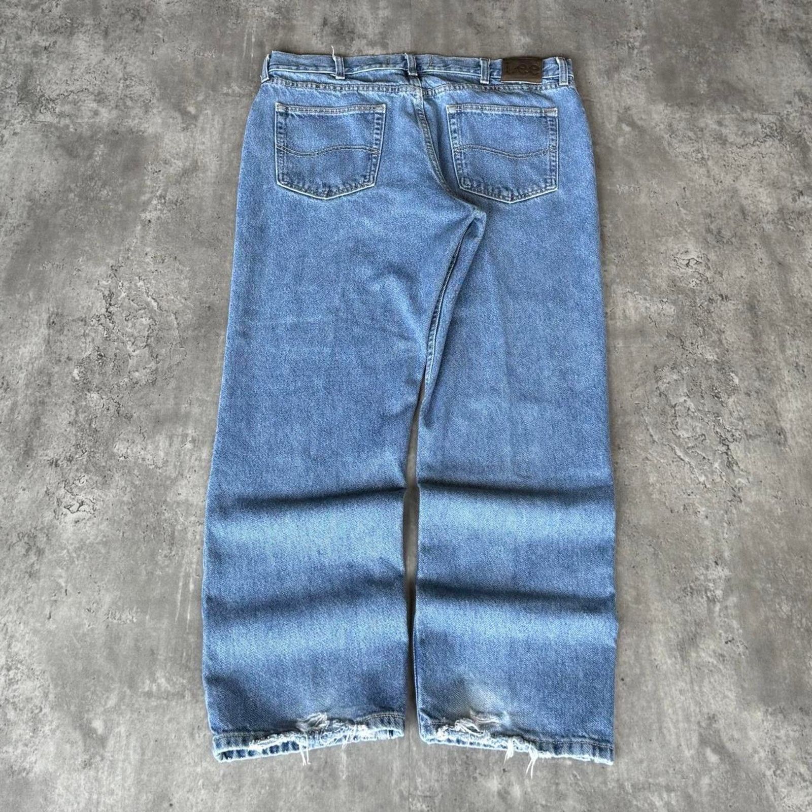Lee × Vintage Vintage Y2K Lee Denim Baggy Grunge Opium Essential Jeans Size US 38 / EU 54 - 1 Thumbnail