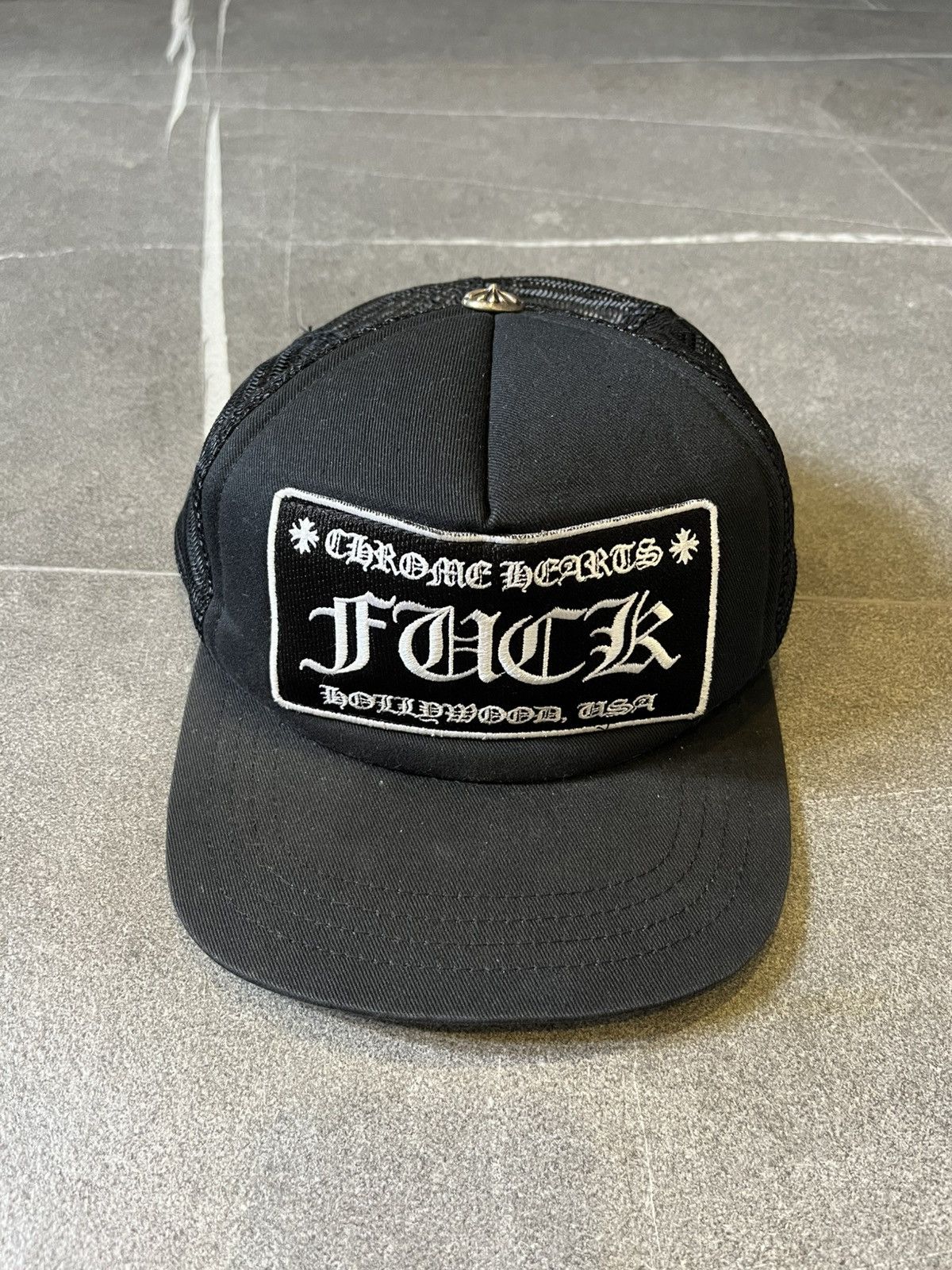 CHROME HEARTS FUCK TRUCKER CAP キャップ　ブラック 楽天市場】CHROME HEARTS クロムハーツ FUCK キャップ black