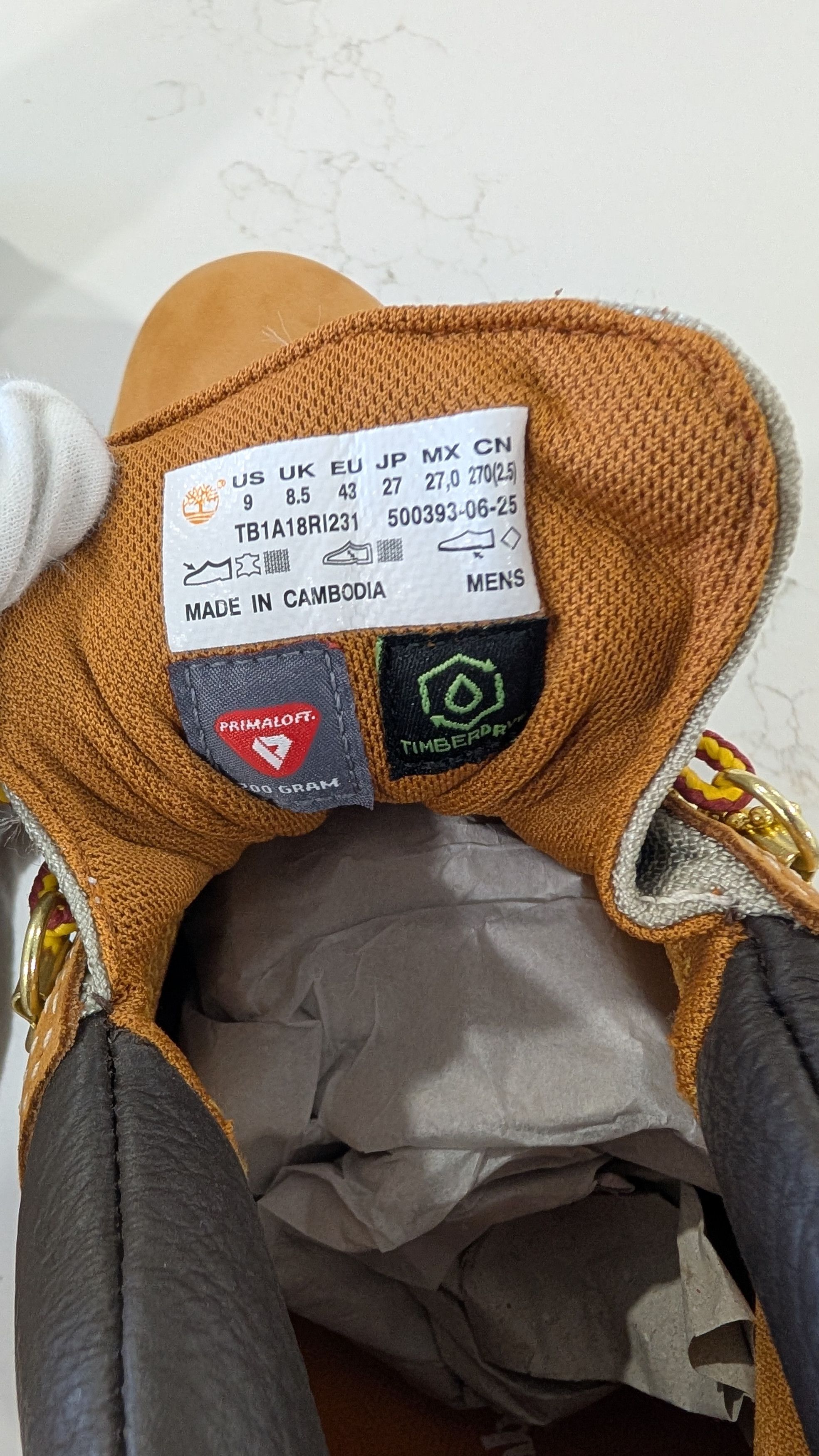 Timberland Timberland Men's 6" Waterproof Field Boot Wheat Nubuck 9 Size US 9 / EU 42 - 12 Thumbnail