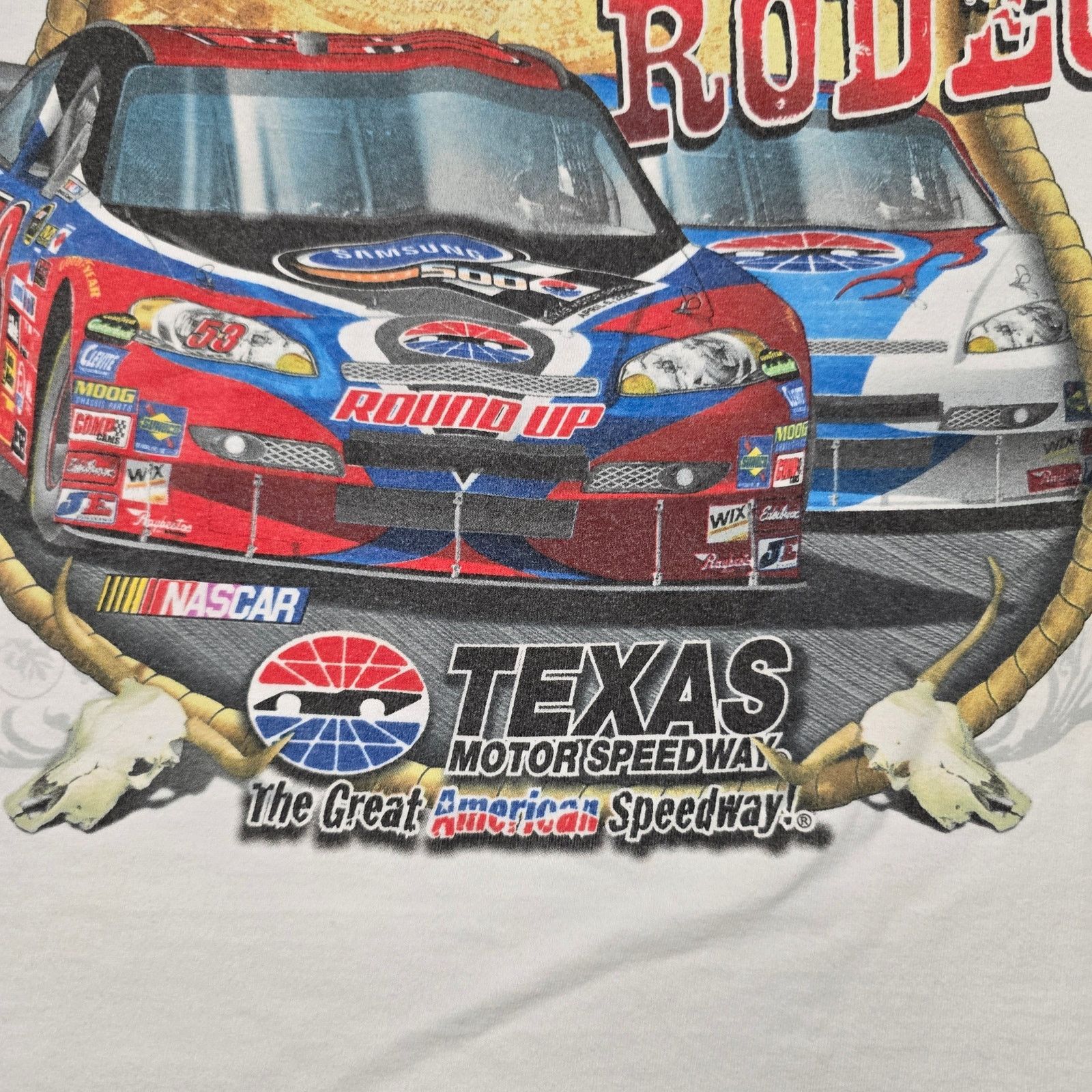 Vintage Vintage Texas Nascar Shirt Samsung 500 Mile Rodeo XL Tee Size US XL / EU 56 / 4 - 3 Thumbnail
