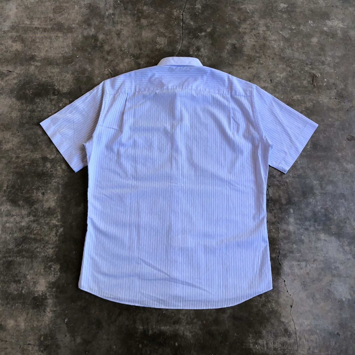 Givenchy 90s Vintage Givenchy Men Stripe Pocket Shirt Blue Luxury Size US XL / EU 56 / 4 - 10 Thumbnail