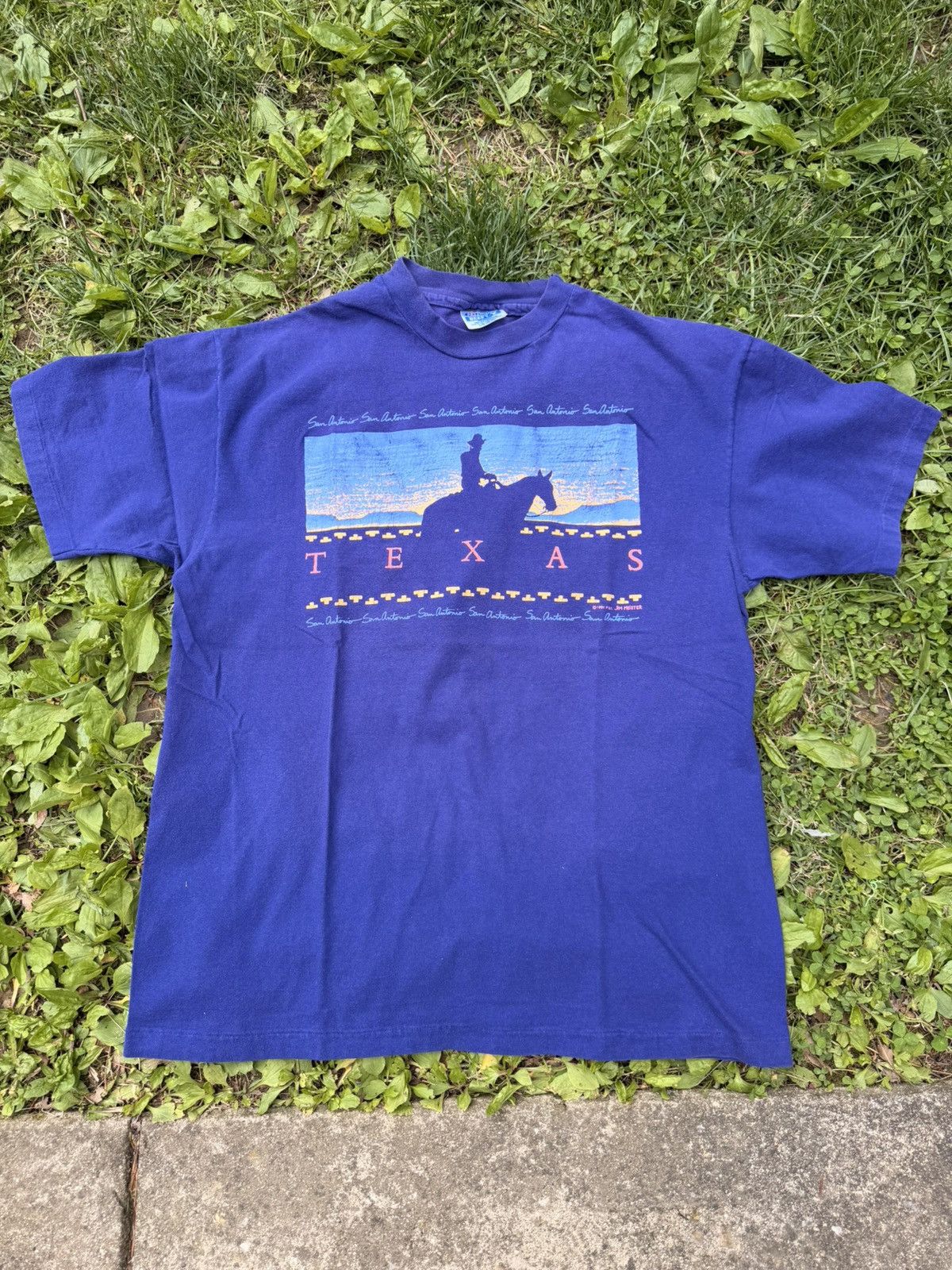 Vintage VTG 1991 San Antonio Texas Single Stitch tee Size Large Size US L / EU 52-54 / 3 - 1 Thumbnail