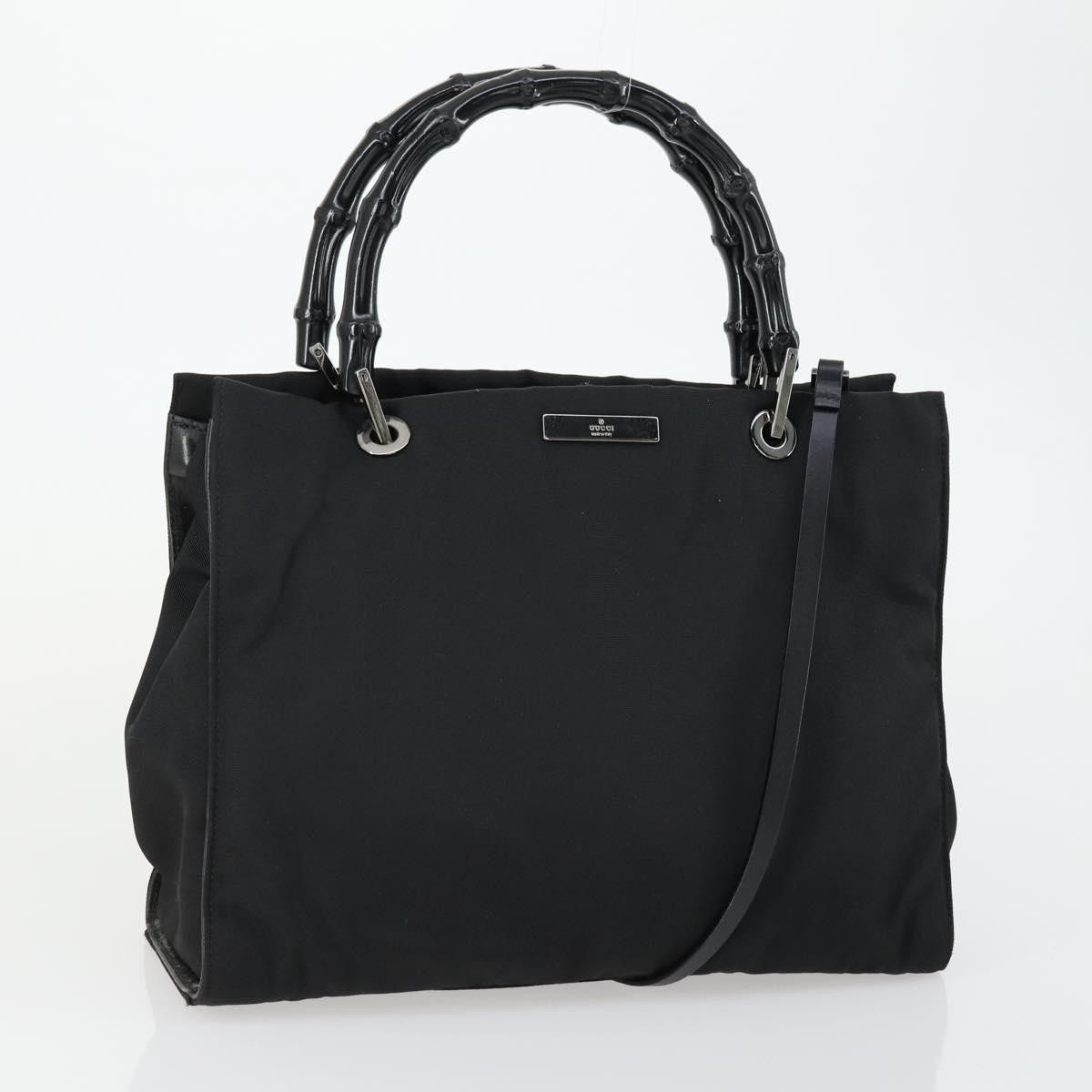 Gucci Gucci Vintage Bamboo Handle Tote Nylon Size ONE SIZE - 1 Thumbnail