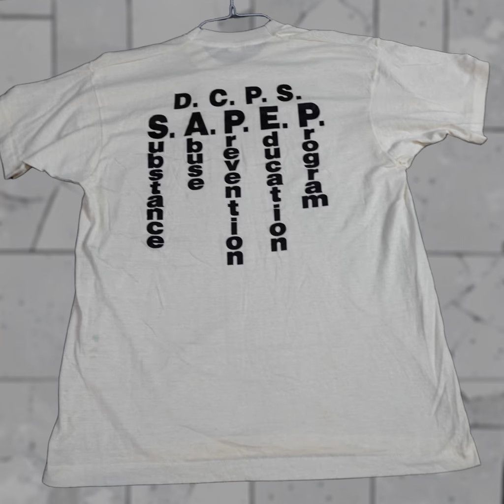 Vintage VINTAGE SAPE T-shirt DC Public Schools Basketball Camp Medium White American Vintage Shirt Mens USA 1990s Size US M / EU 48-50 / 2 - 1 Thumbnail
