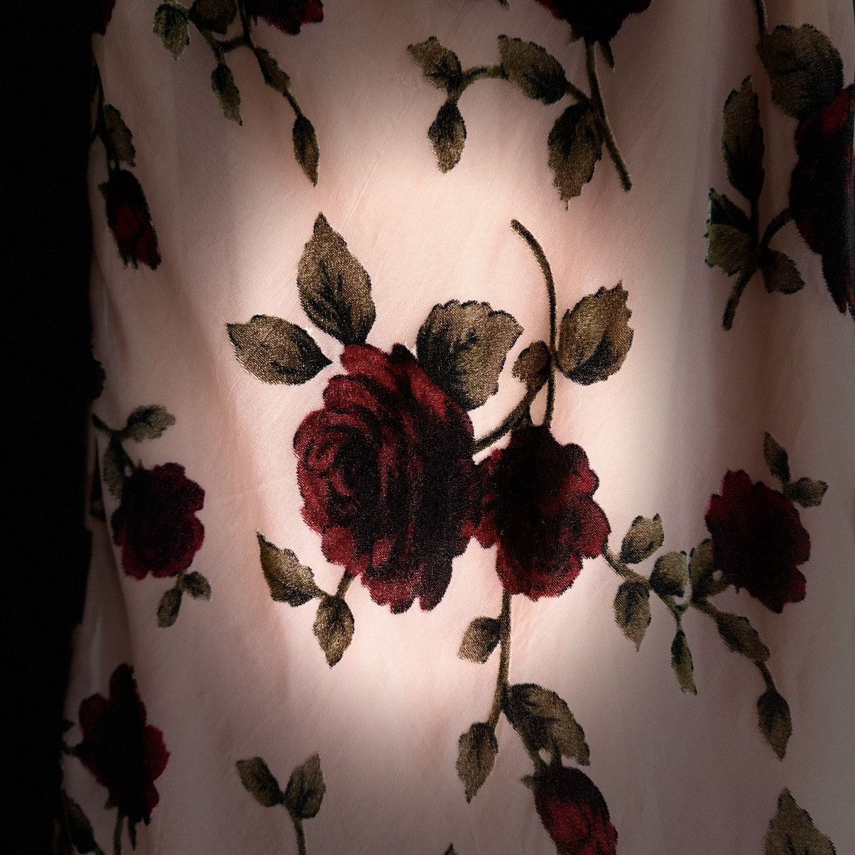 Other Mauve and Red Floral Burnout Mini Slip Dress | Small Size S / US 4 / IT 40 - 10 Thumbnail