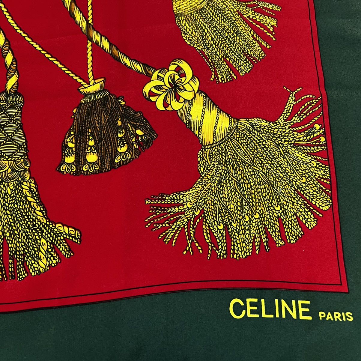 Celine × Vintage Vintage Celine Silk Scarve Scarf Size ONE SIZE - 2 Thumbnail
