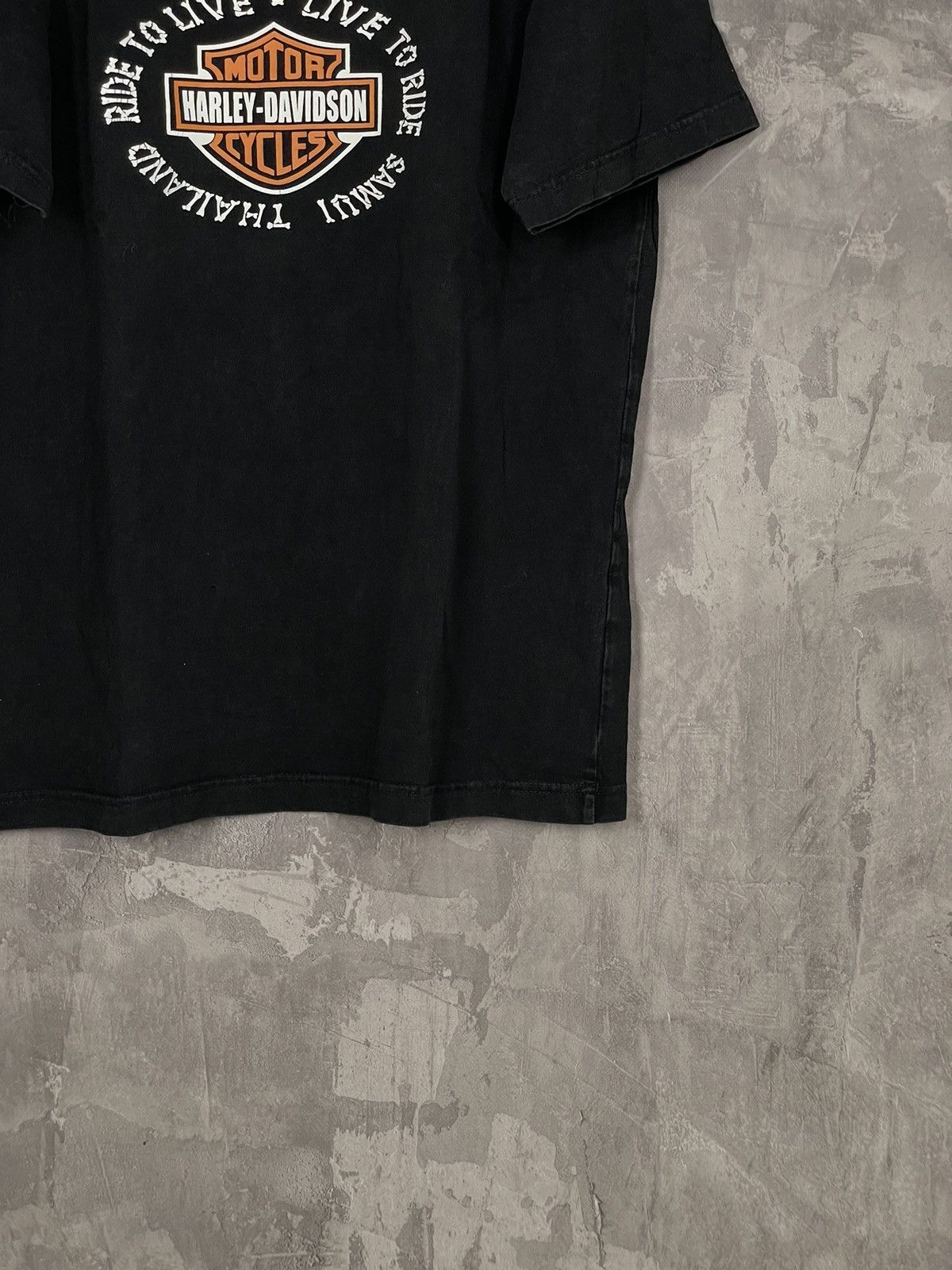 Harley Davidson × Vintage Vintage Y2K Harley Davidson Stone Fadd Big Logo Rare T-Shirt Size US XL / EU 56 / 4 - 7 Thumbnail
