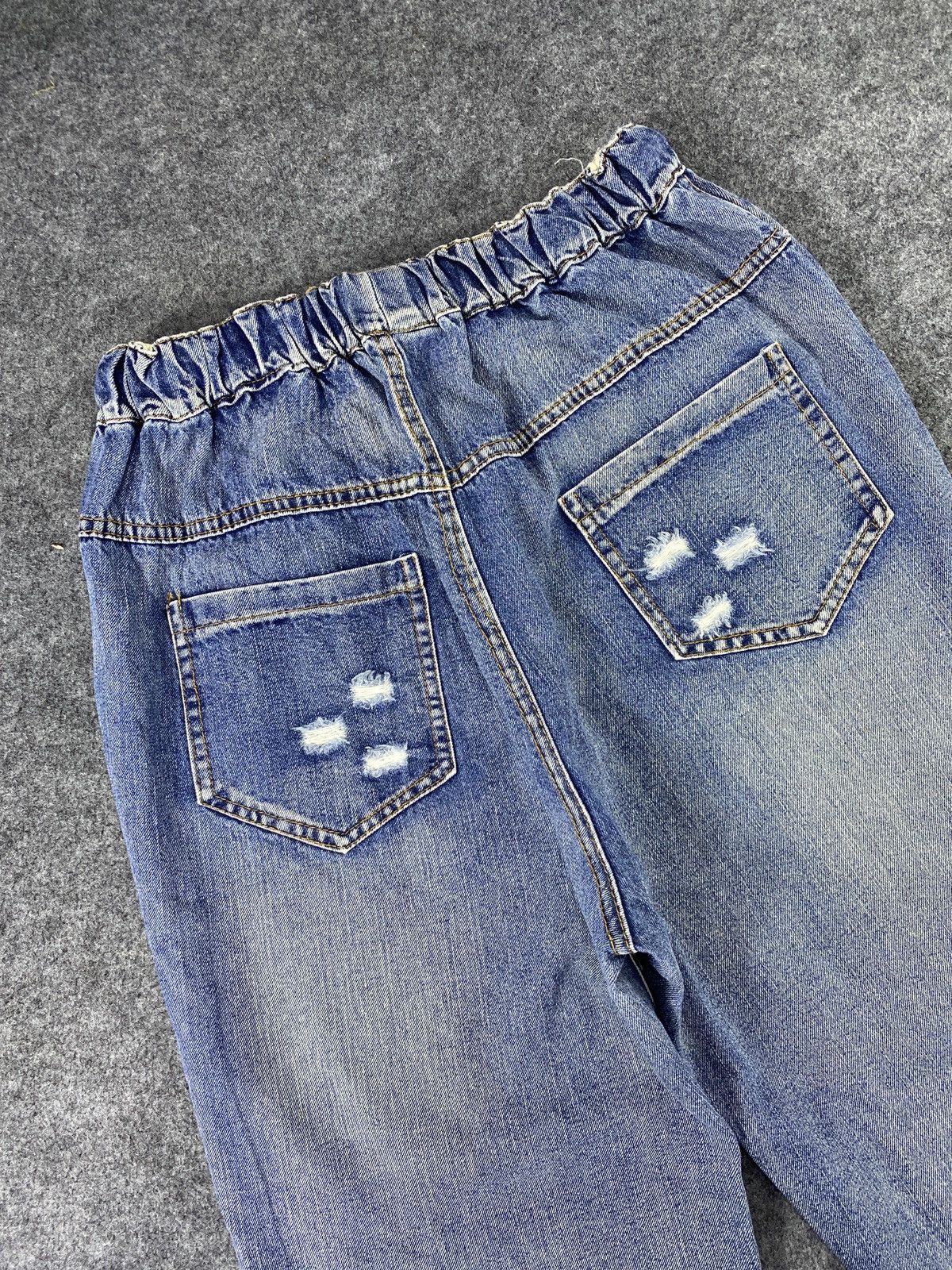 Japanese Brand × Jean Japanese Brand Distressed Joggers Denim - J1050 Size 24" / US 00 / IT 34 - 8 Thumbnail