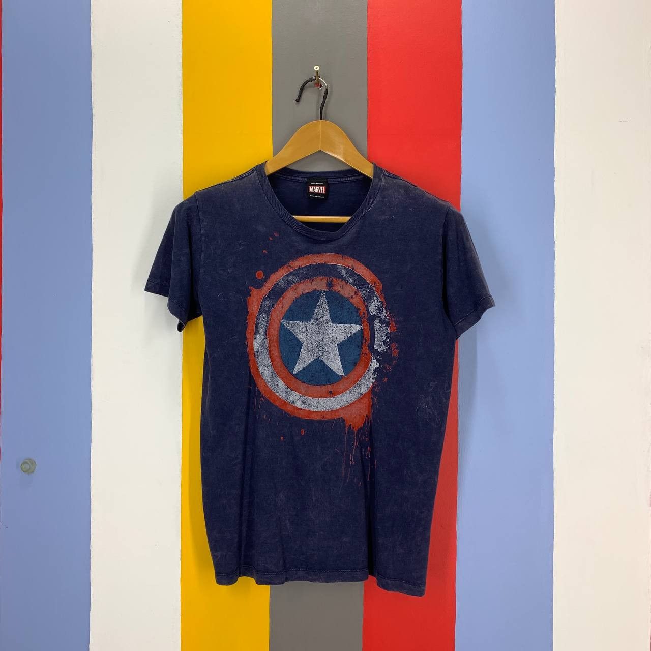 Mad Engine MARVEL CAPTAIN AMERICA Crew Neck T Shirt #2222/22 Size US S / EU 44-46 / 1 - 1 Thumbnail