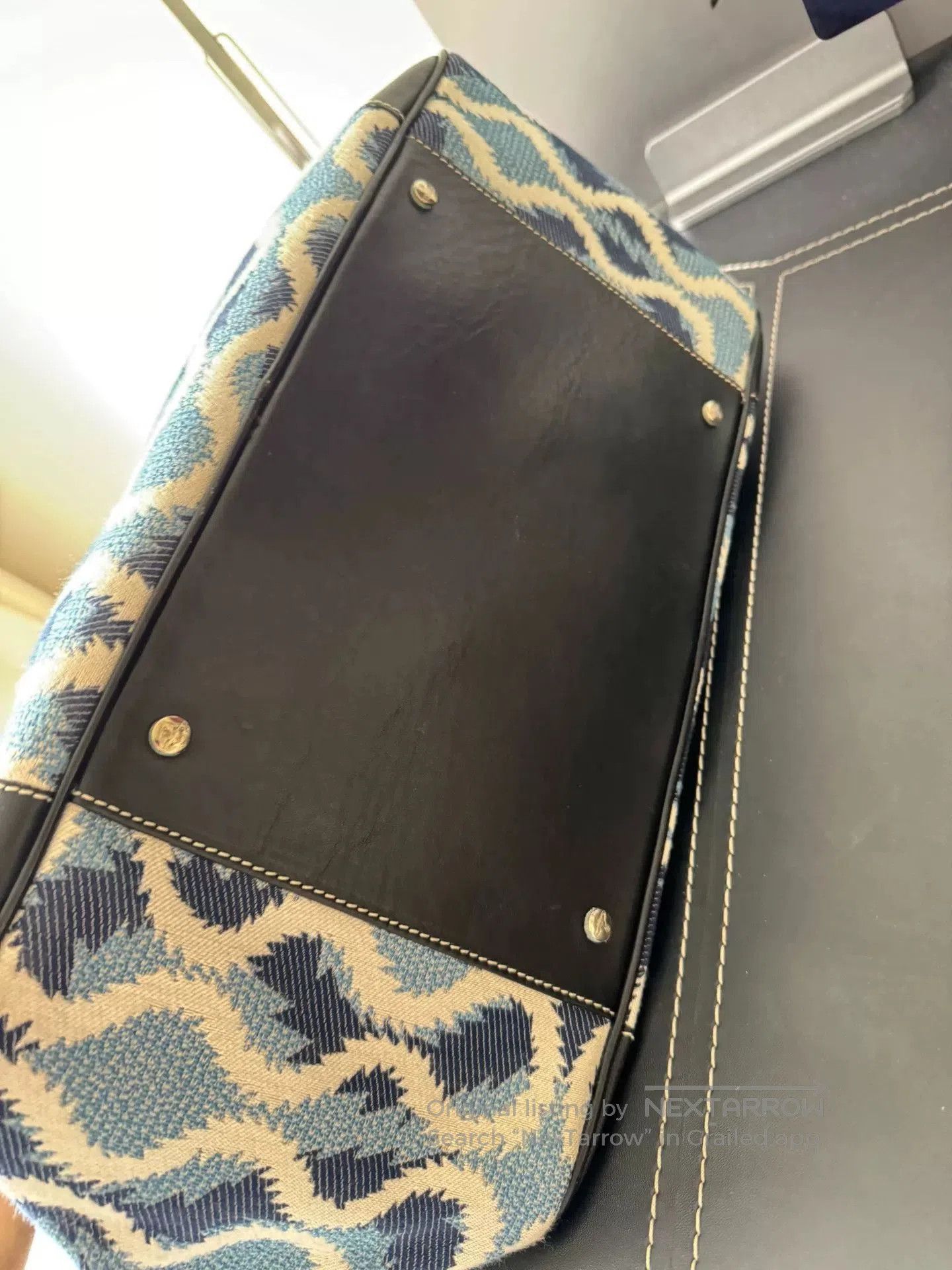 Vivienne Westwood Vivienne Westwood Vintage Blue Leopard Bowling Tote. Size ONE SIZE - 6 Thumbnail