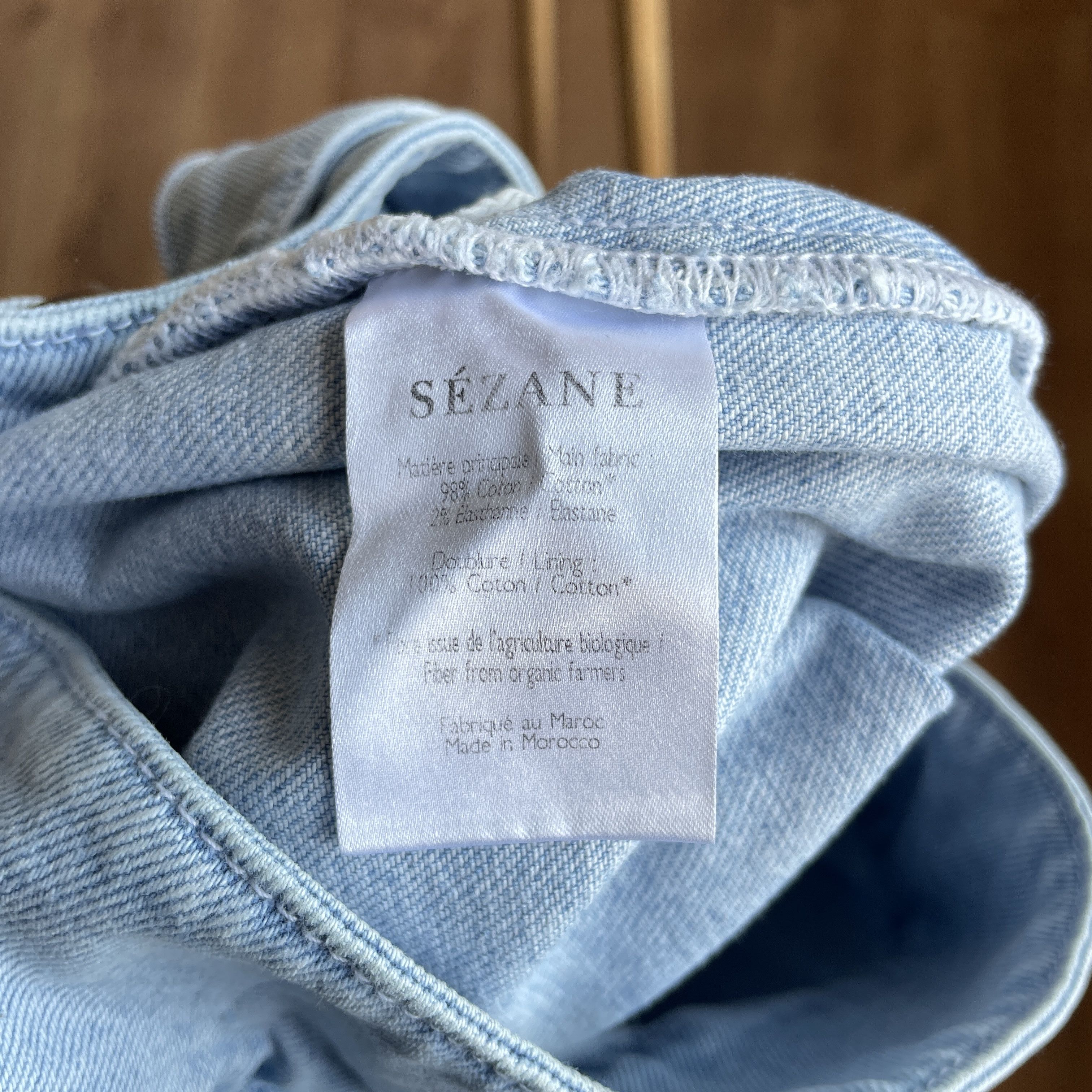 Sezane Sezane Franck Buckled Waist High Rise Jeans Size EUR 36 Size 25" / US 0 / IT 36 - 8 Thumbnail