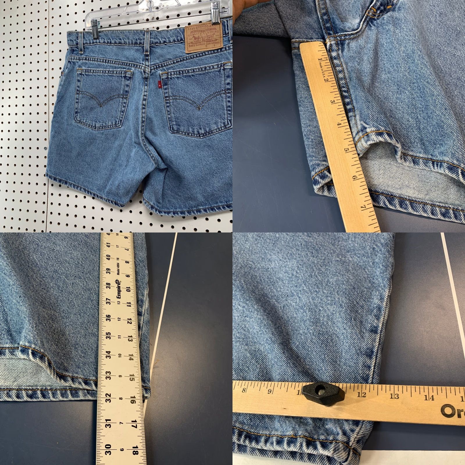 Levi's Vintage Levi's Denim Shorts Womens 14 34x5.5 Blue 90s Jorts Made USA Levi's Denim Shorts Womens 14 34x5.5 Blue 90s Jorts Made USA Size 36" / US 14 / IT 50 - 8 Thumbnail