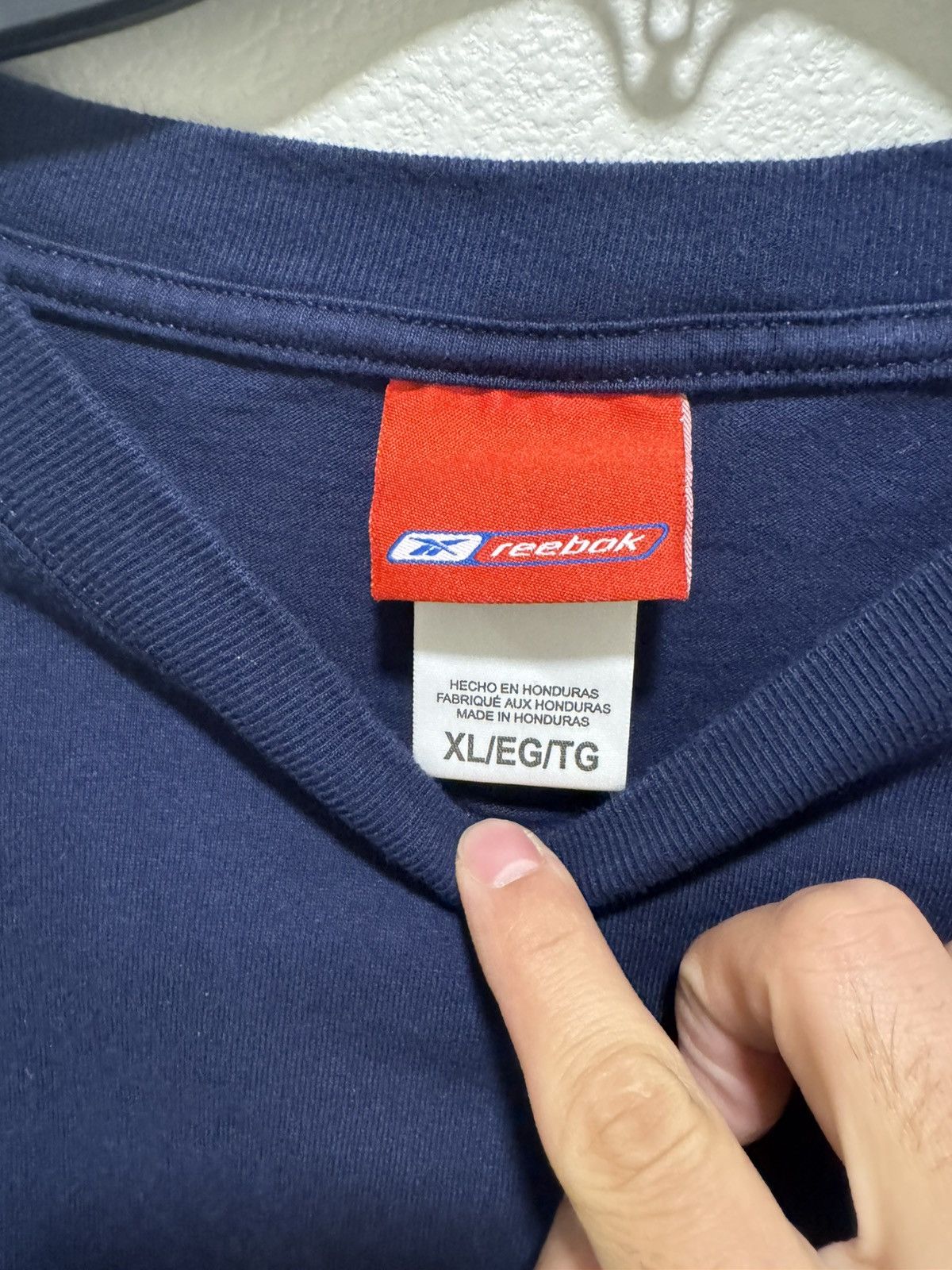 Reebok × Vintage Vintage Reebok soccer t shirt navy size XL Size US XL / EU 56 / 4 - 4 Thumbnail