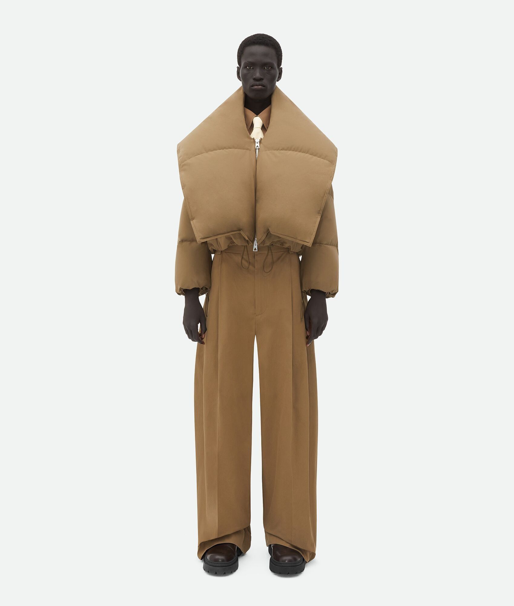 Bottega Veneta o1w1db10825 Frosted Poplin Puffer Jacket in Liana Size US L / EU 52-54 / 3 - 4 Thumbnail