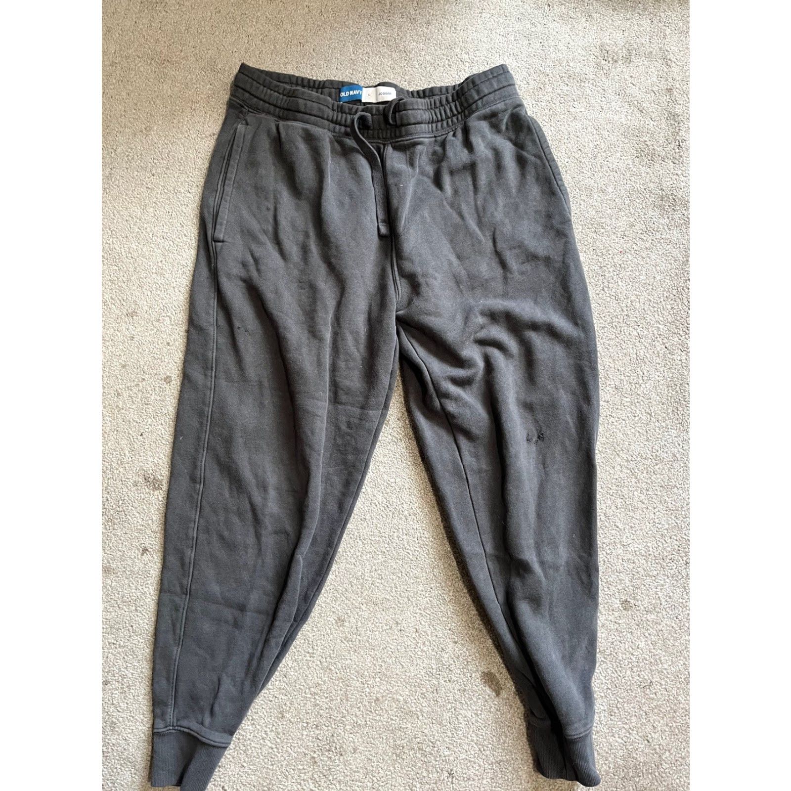 Old Navy Old Navy Mens Joggers Size Large Gray Drawstring Sweatpants Casual Athleisure Size US 33 - 2 Thumbnail
