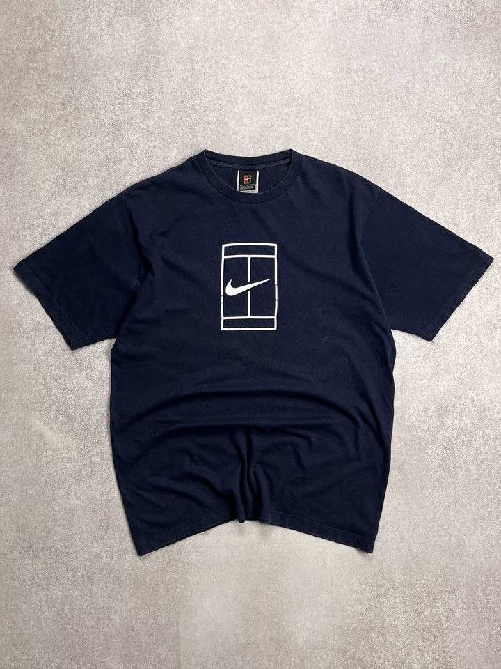 Nike × Vintage VINTAGE 90’s NIKE COURT ANDRE AGASSI BOXY T-SHIRT L Size US L / EU 52-54 / 3 - 1 Thumbnail