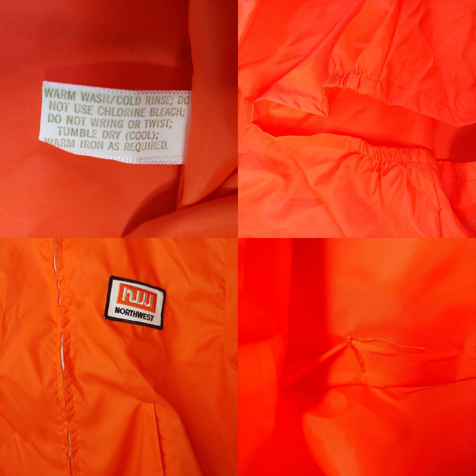 Logo 7 VINTAGE Louisville Sportswear Jacket Men L Northwest Logo Patch Nylon Orange Safety Windbreaker Casual Size US L / EU 52-54 / 3 - 8 Thumbnail