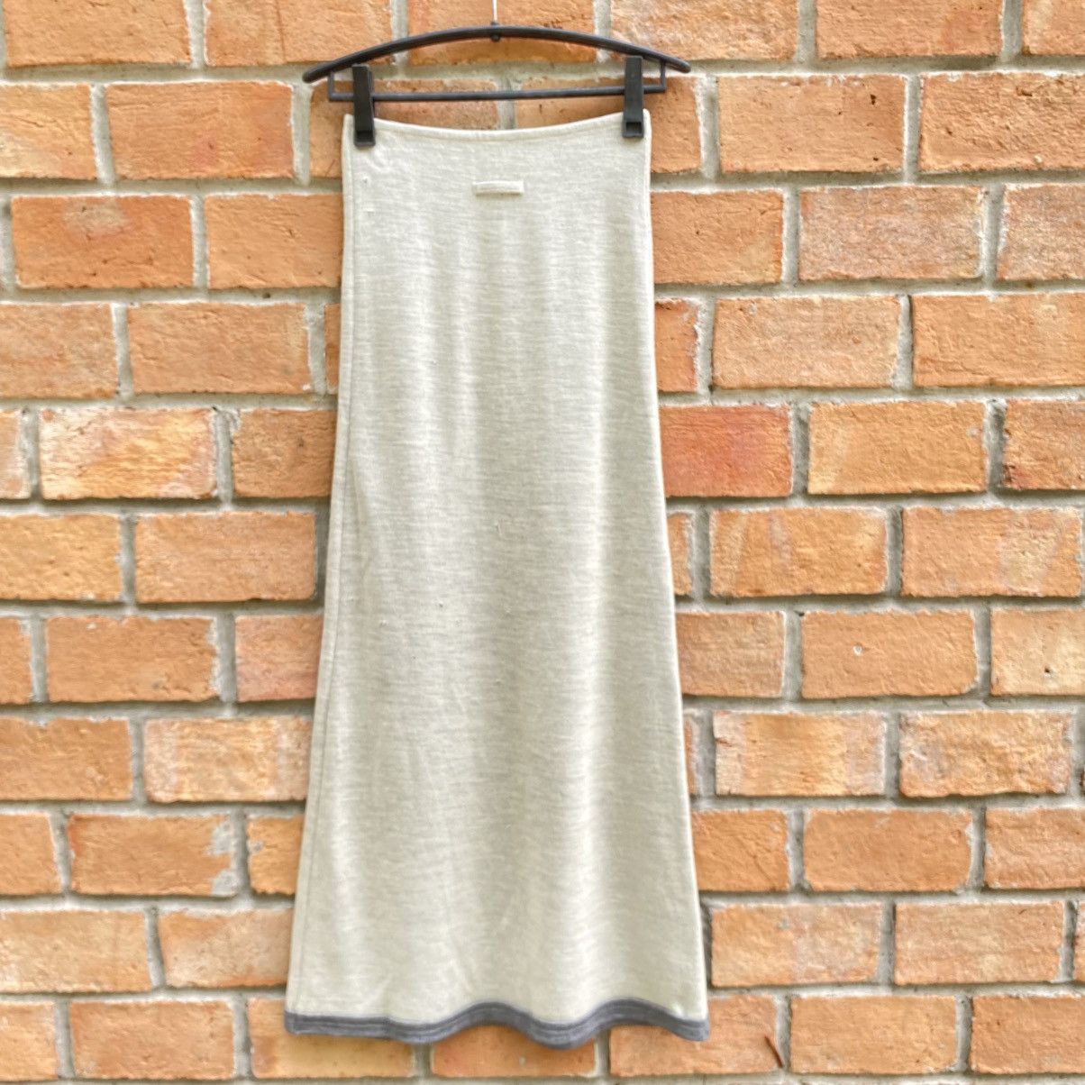 Jean Paul Gaultier Jean Paul Gaultier Light Grey Knit A-Line Skirt Size 27" / US 4 / IT 40 - 10 Thumbnail