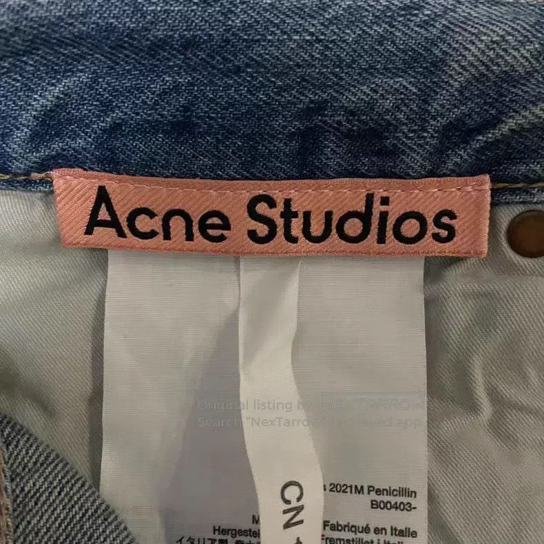 Acne Studios Acne Studios 2021M Mud Dyed Hole Jeans Size US 33 - 4 Thumbnail