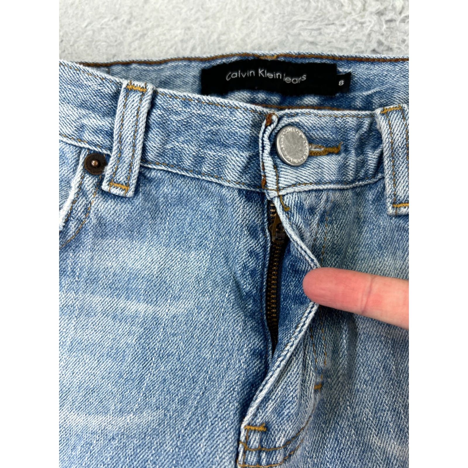 Calvin Klein Calvin Klein Pants Women 8 Blue Jeans Denim Boot Cut Mid Rise 27x28 Cotton Blend Size 30" / US 8 / IT 44 - 7 Thumbnail
