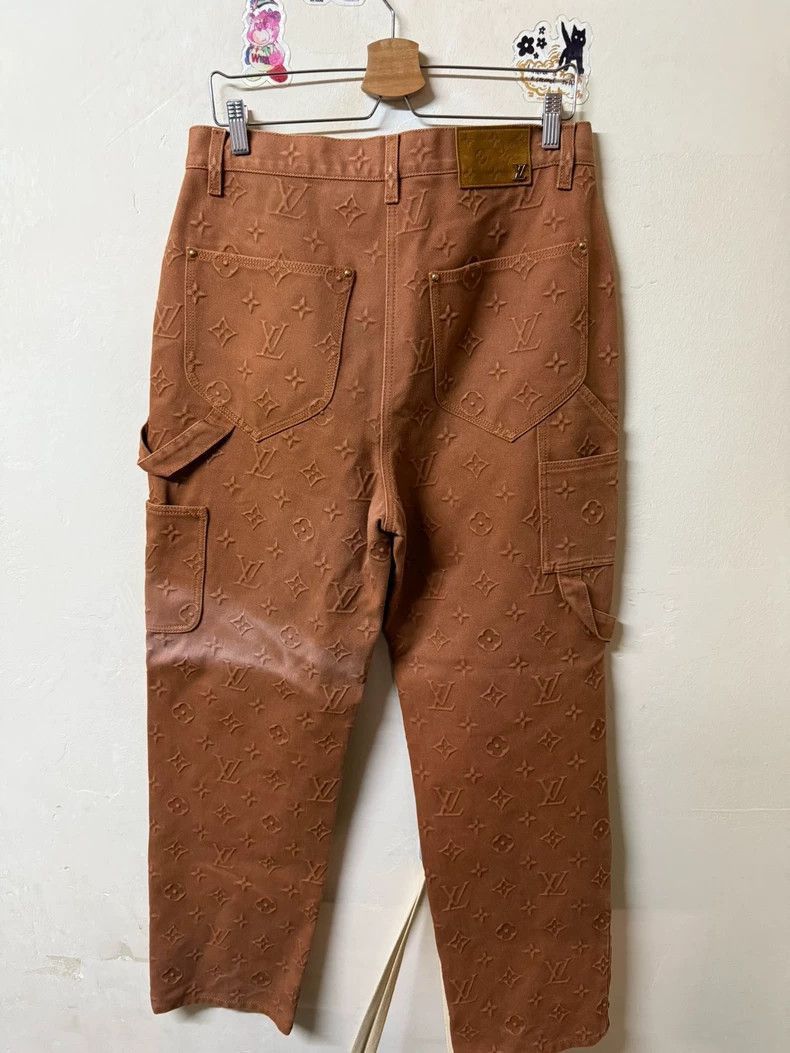 Louis Vuitton Louis Vuitton Brown Logo Pants Size 32-2506 Size US 32 / EU 48 - 2 Thumbnail