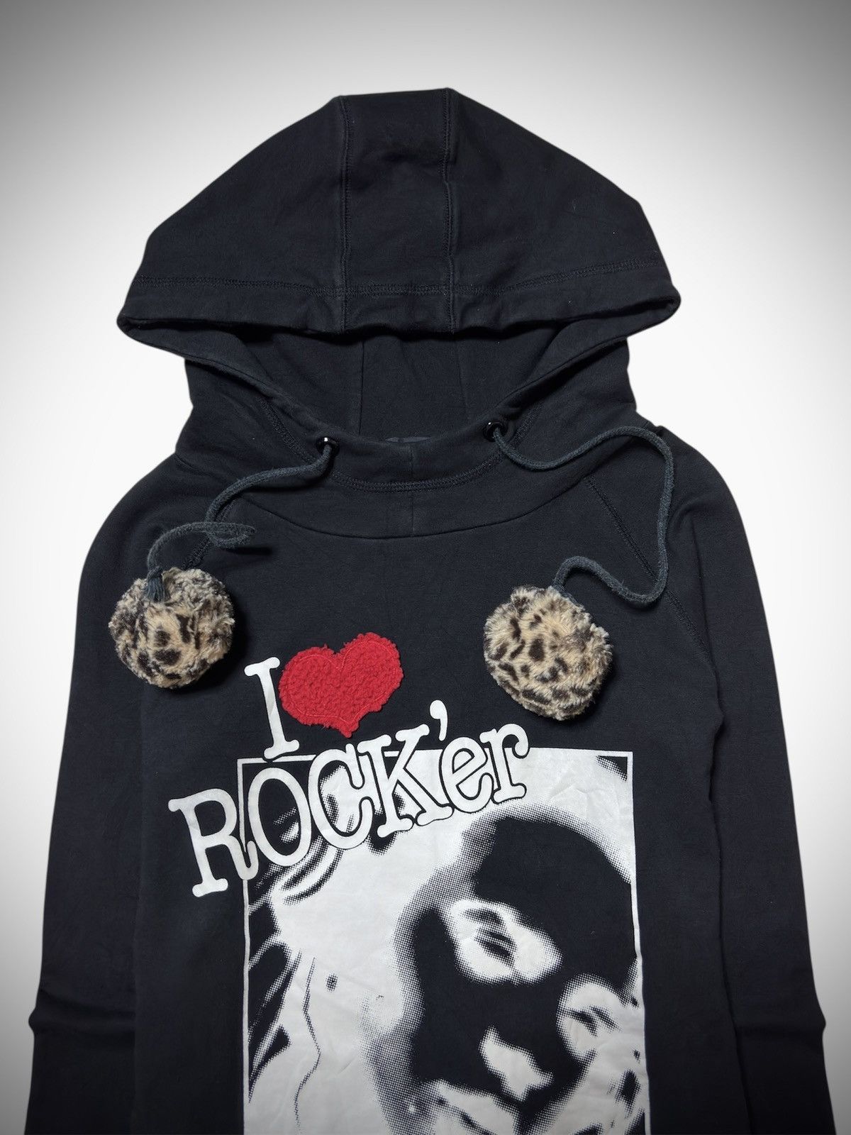 Hysteric Glamour Shake Shake - “I ❤️ Rocker” Punk Rave Hoodie Size S / US 4 / IT 40 - 3 Thumbnail