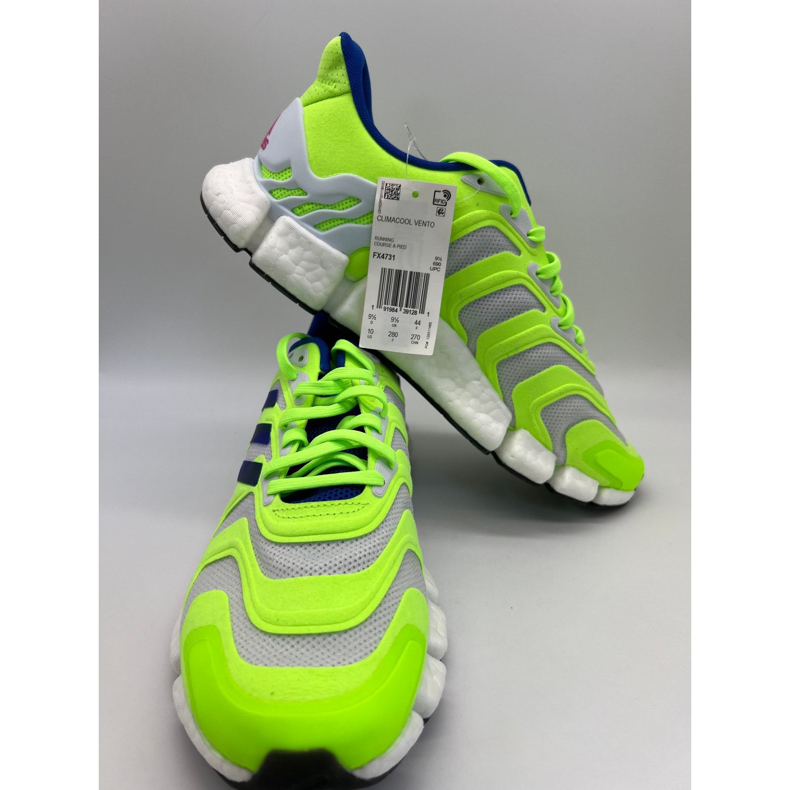 シグナル adidas Men Climacool Vento Shoes Signal Green FX4731 Size 10