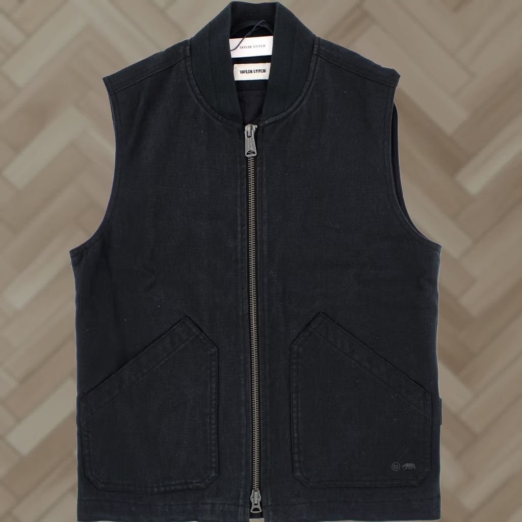 Taylor Stitch Taylor Stitch Workhorse Men's Vest Boss Duck Quilted Insulated Hemp Lining Short XS Coal Solid All Seasons Outdoor Mens Vest Size US XS / EU 42 / 0 - 1 Preview