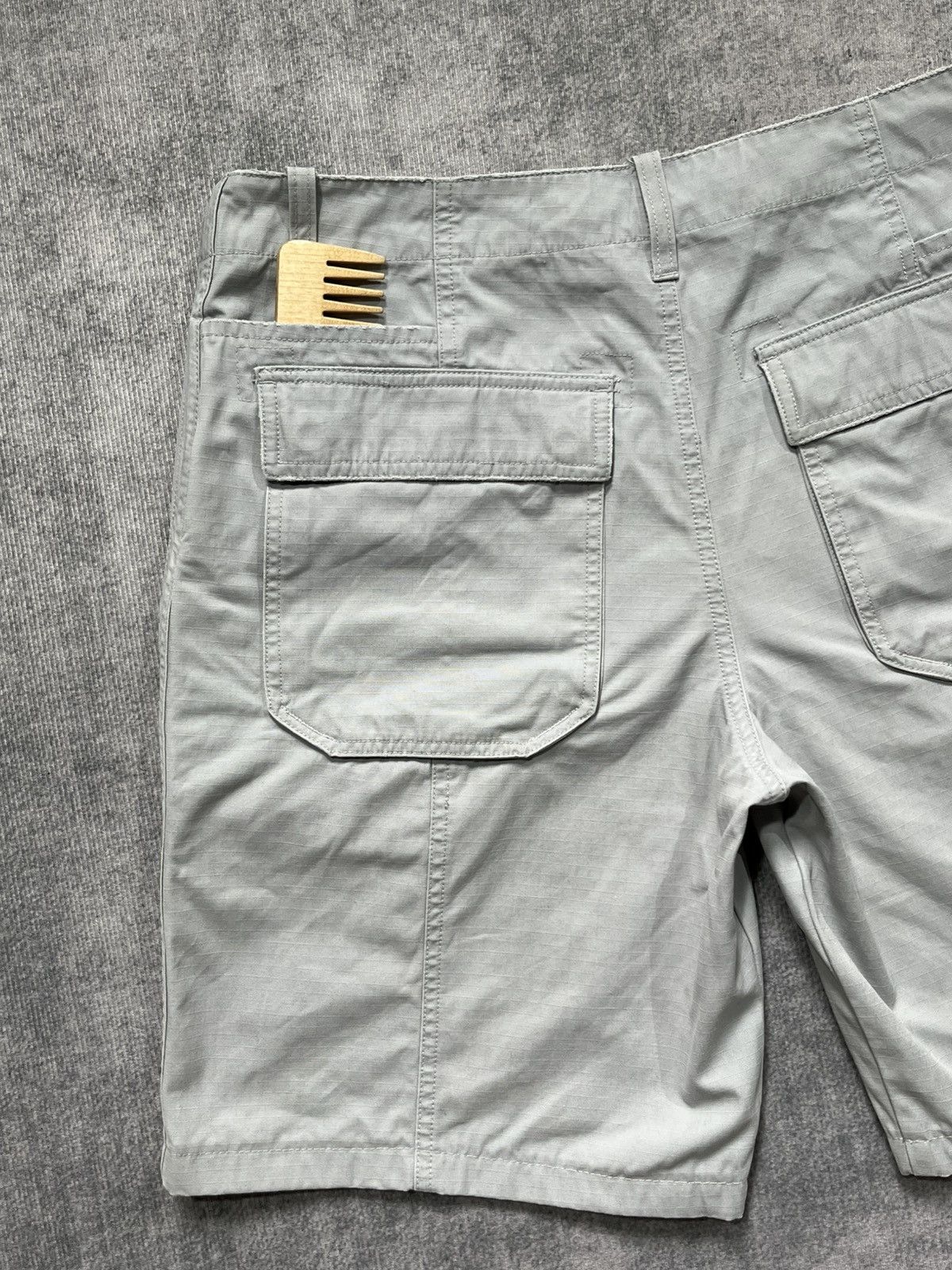Armani Exchange × Vintage Armani Exchange Vintage ripstop shorts light grey Size US 32 / EU 48 - 7 Thumbnail