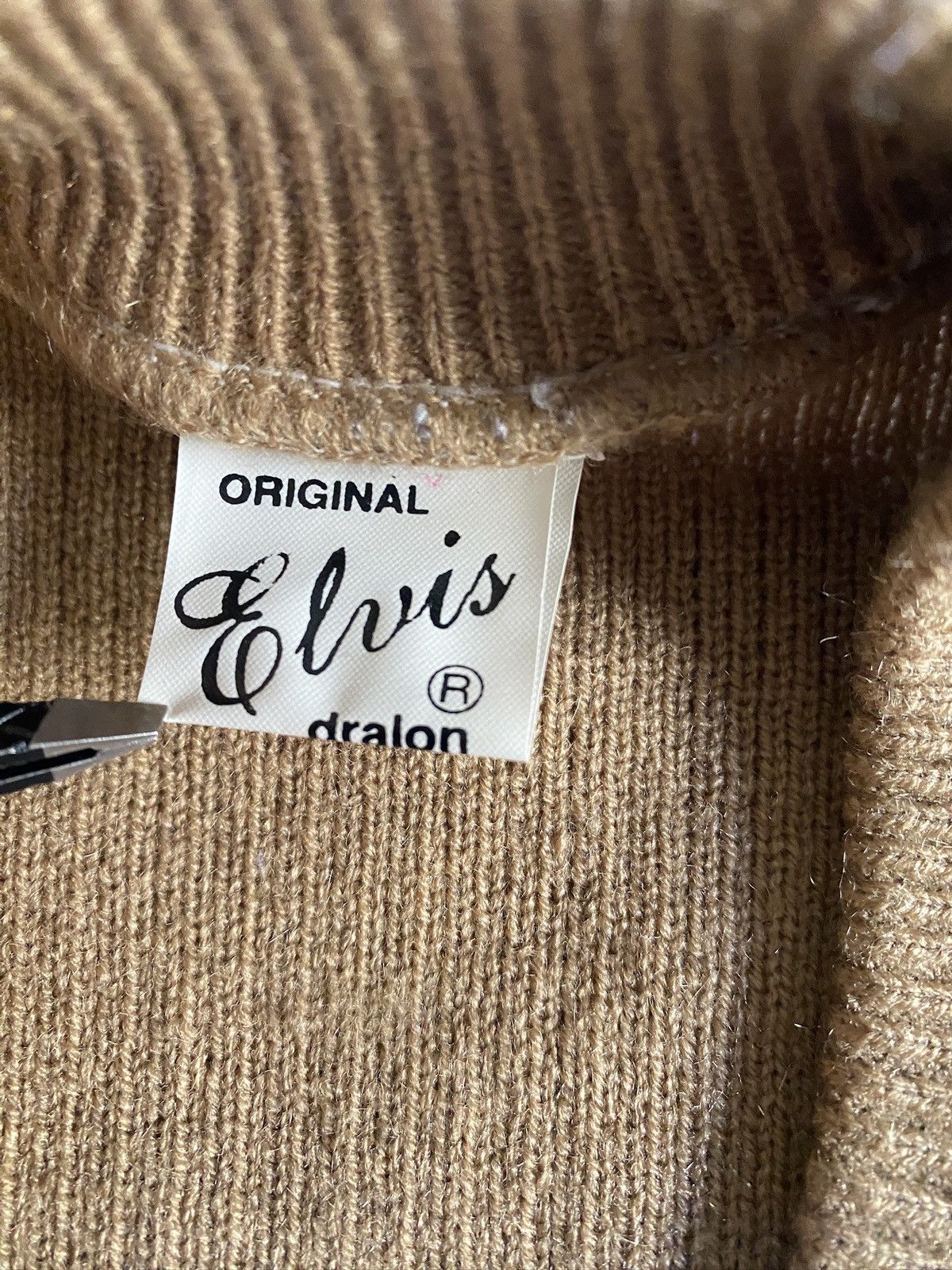 Vintage Vintage 70’s Elvis Dracon Ribbed Knit Cardigan Sweater Vest Size L / US 10 / IT 46 - 4 Thumbnail