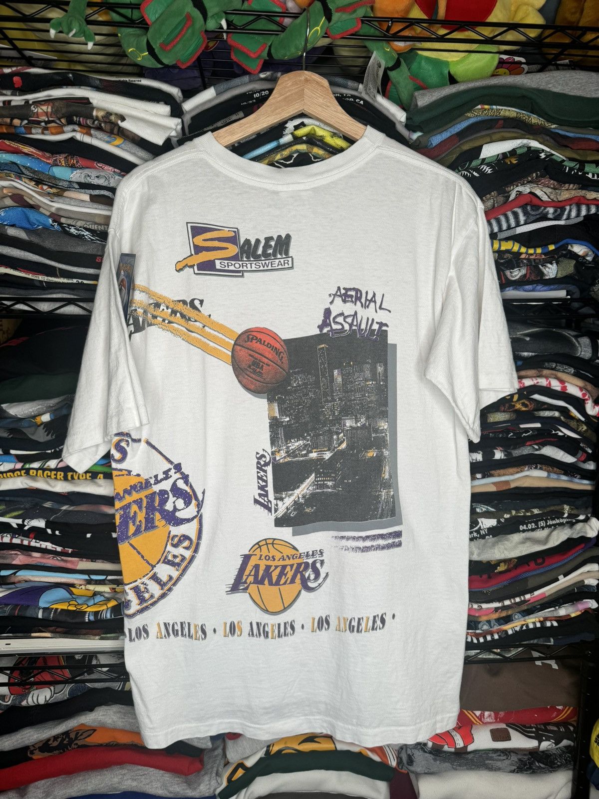 Vintage 90s Los Angeles Lakers Salem Sportswear AOP Tee