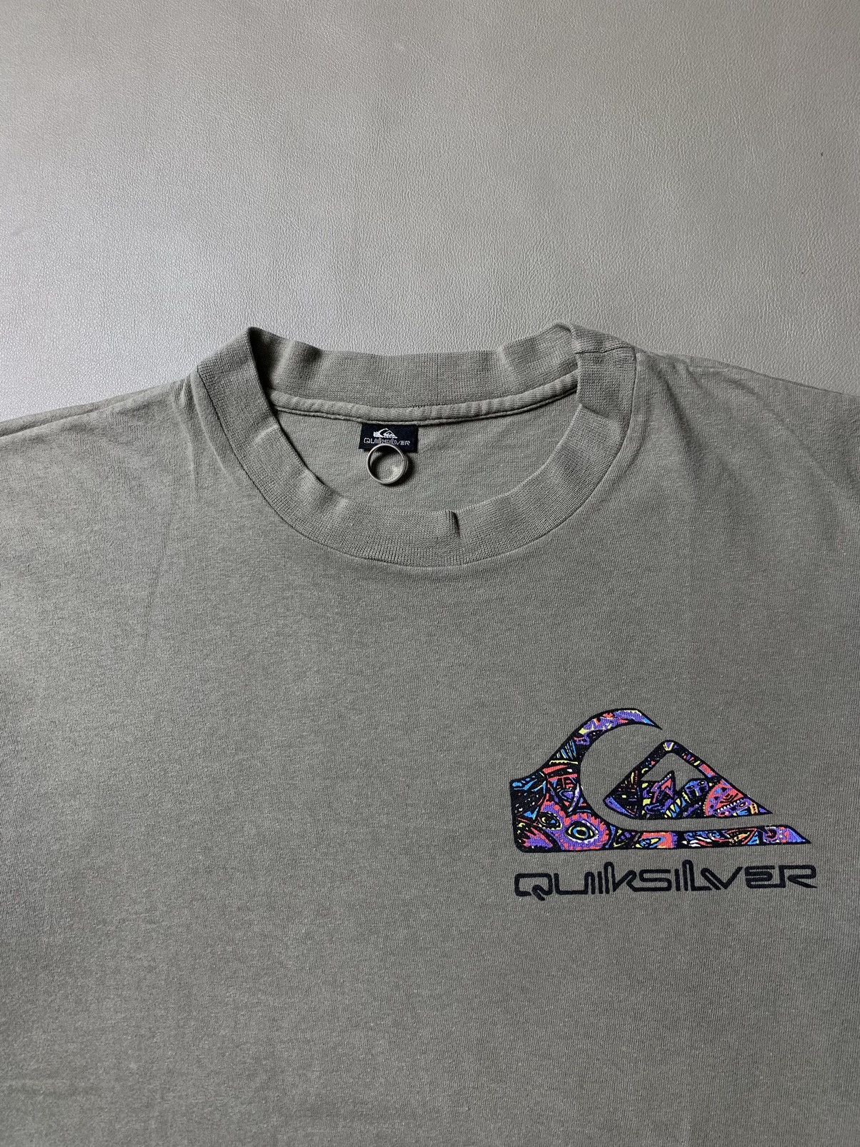 Quicksilver × Quiksilver × Vintage Vintage 90s Quiksilver Logo Tshirt Size US XL / EU 56 / 4 - 4 Thumbnail