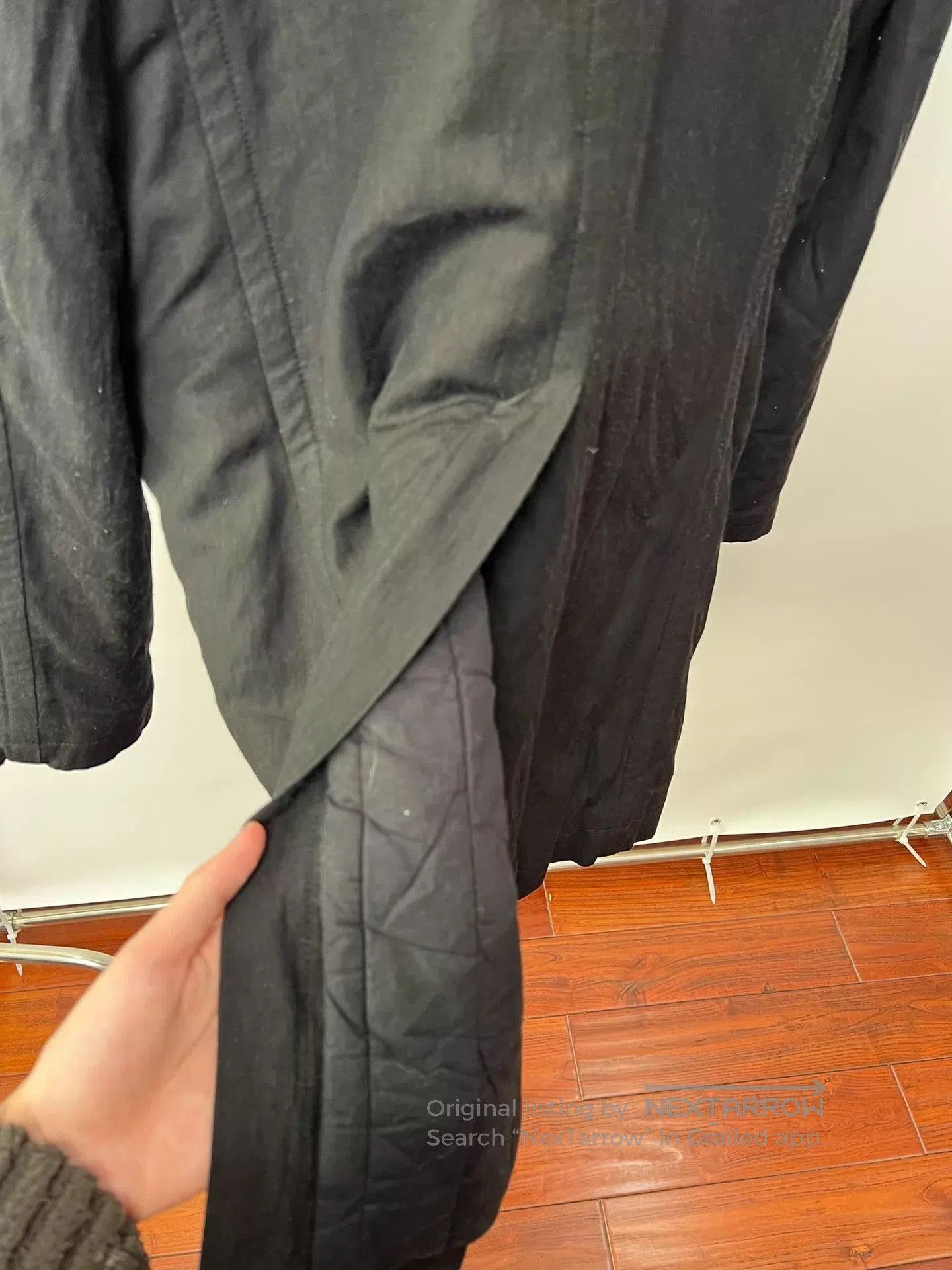 Ann Demeulemeester Black Lightweight Button-Front Jacket Size L. Size US L / EU 52-54 / 3 - 8 Thumbnail