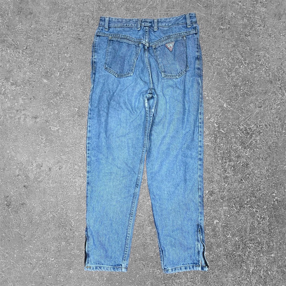 Guess × Vintage Vintage VTG 90s Guess Georges Marciano Ankle Zipper Jeans 28 Size 28" / US 6 / IT 42 - 4 Thumbnail